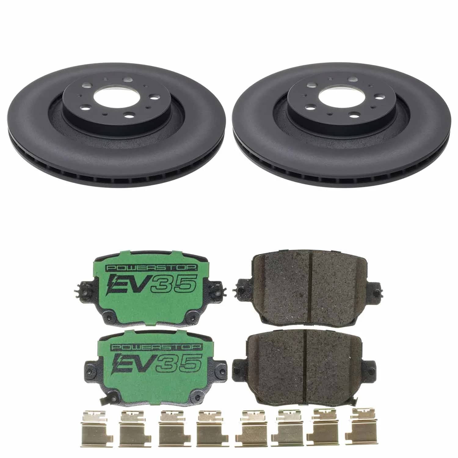 Power Stop - EVK9254 - Rear - Disc Brake Pad and Rotor Kit