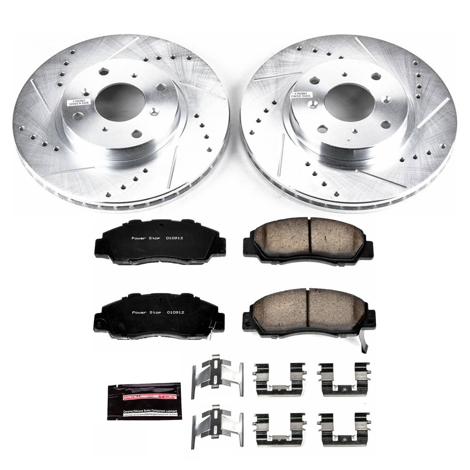 Power Stop - K1037 - Front - Disc Brake Pad and Rotor Kit