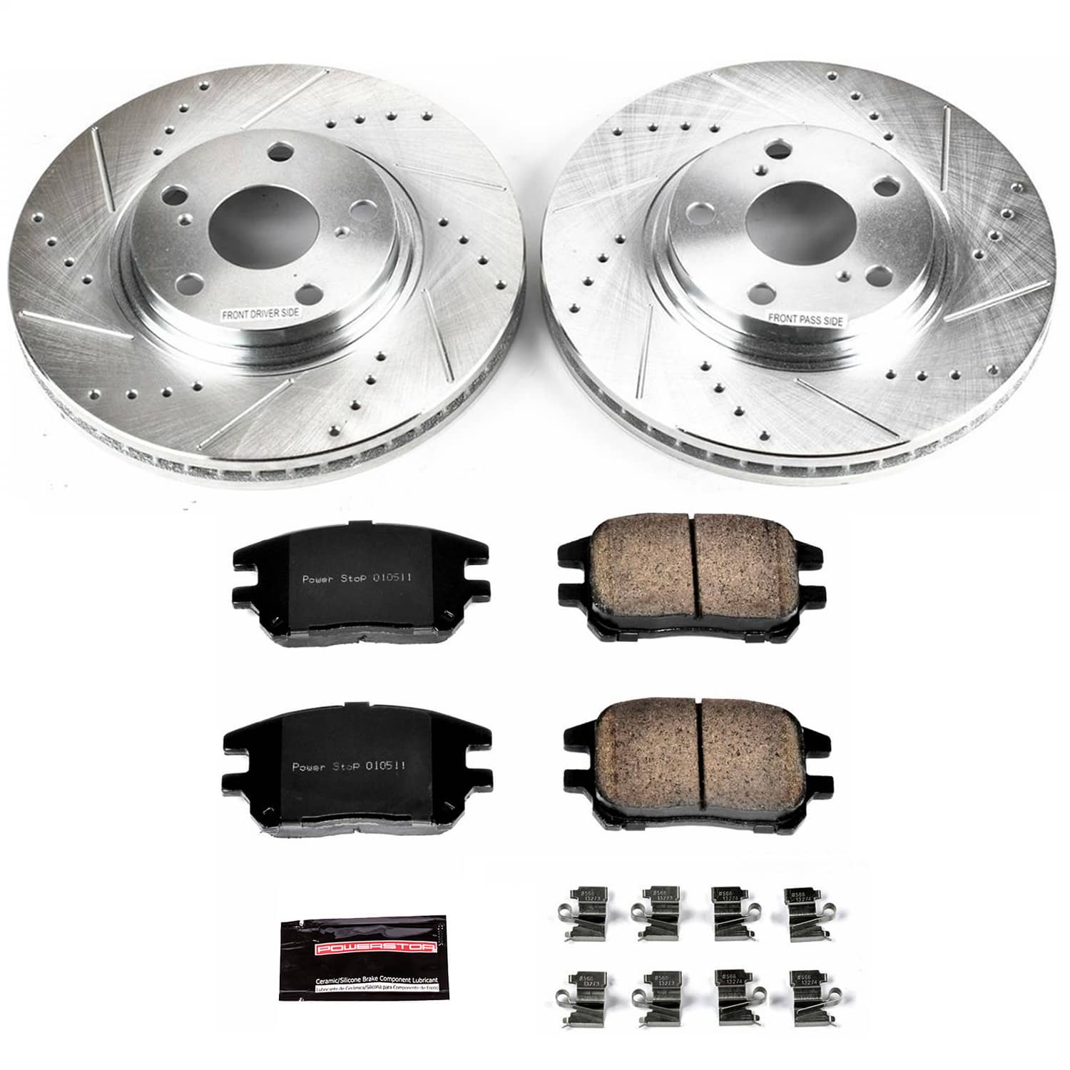 Power Stop - K1146 - Front - Disc Brake Pad and Rotor Kit