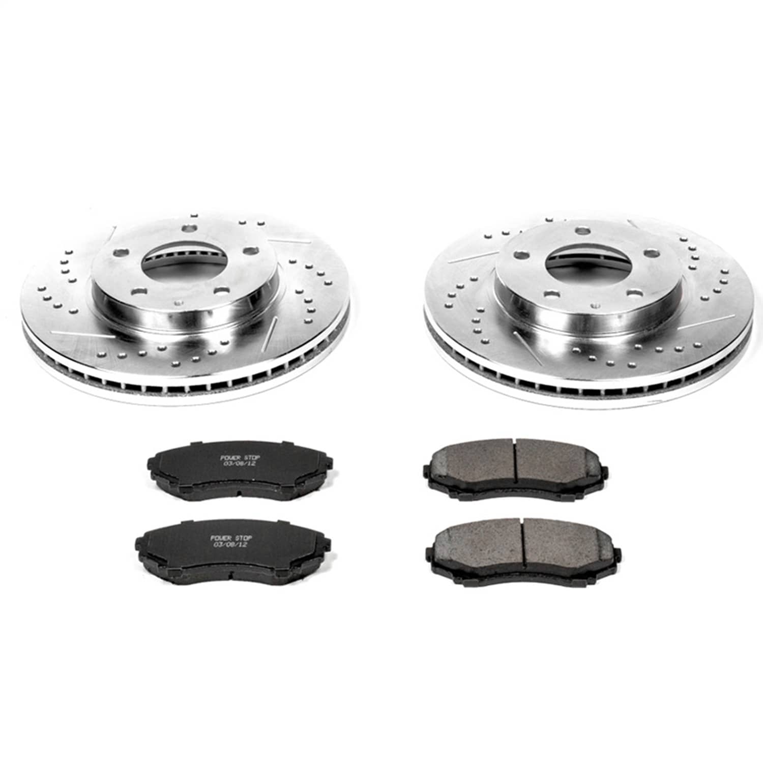 Power Stop - K1184 - Front - Disc Brake Pad and Rotor Kit