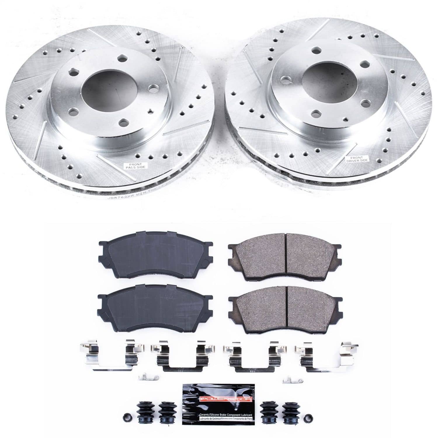 Power Stop - K1186 - Front - Disc Brake Pad and Rotor Kit
