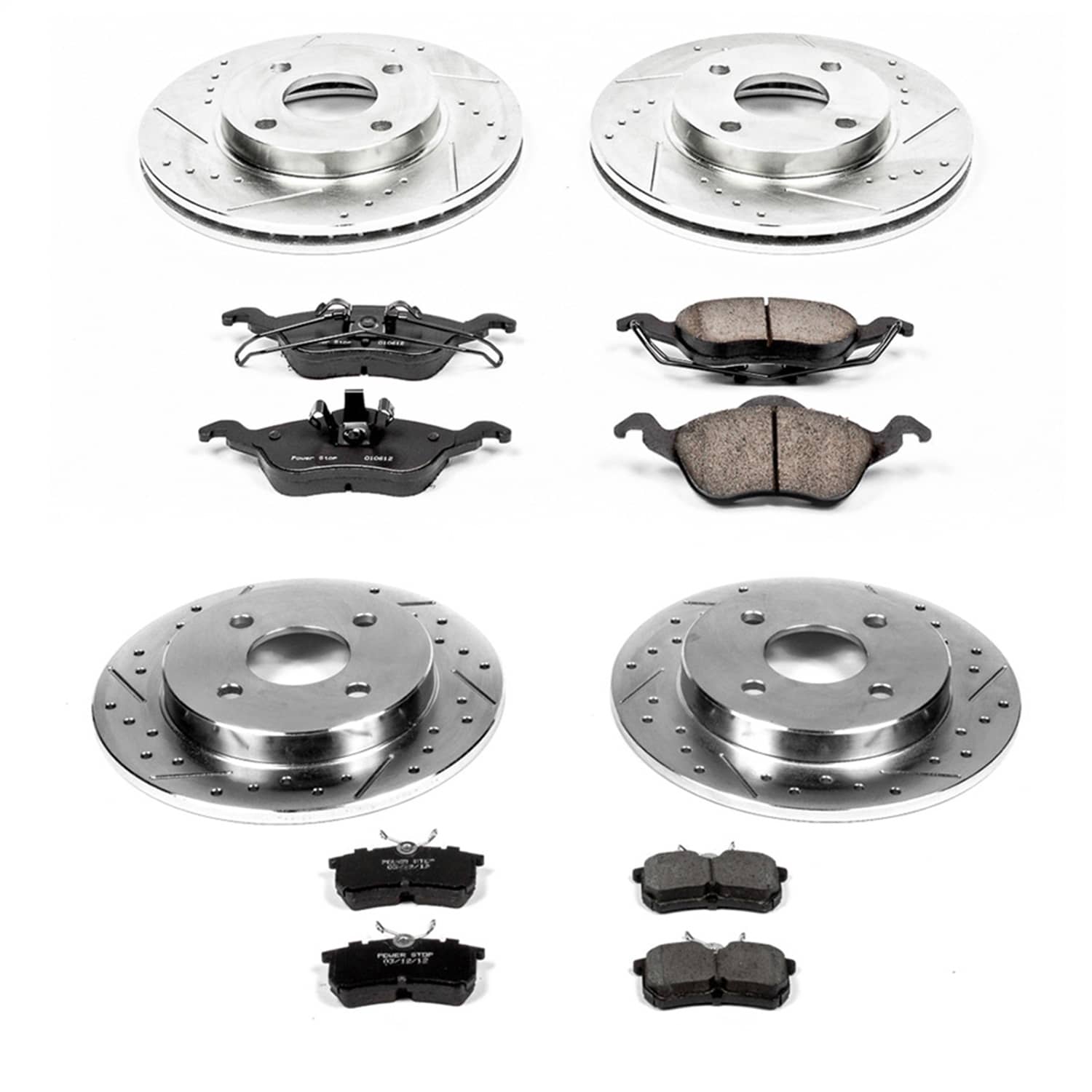 Power Stop - K1359 - Front and Rear - Disc Brake Pad and Rotor Kit