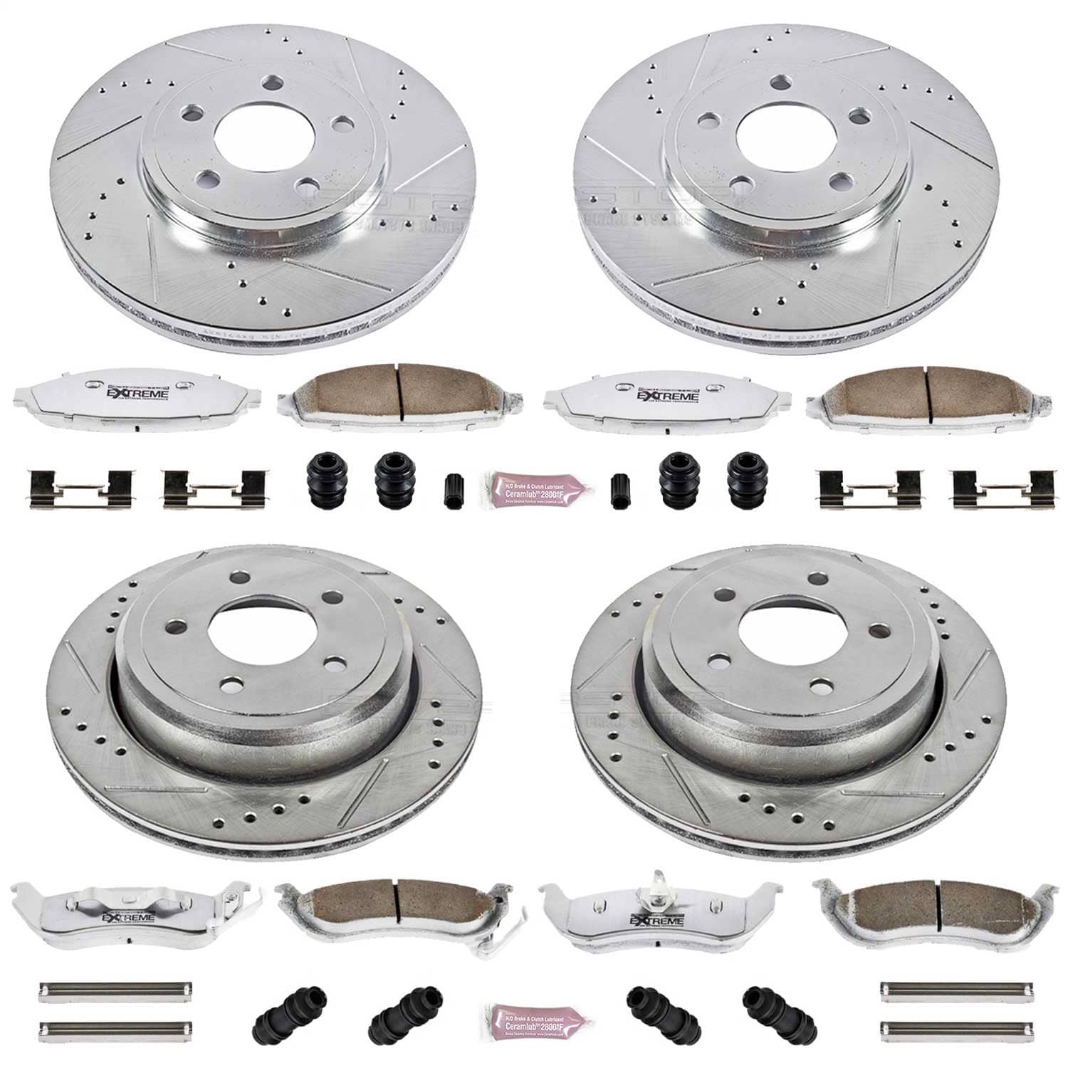 Power Stop - K1365-26 - Front and Rear - Disc Brake Pad and Rotor Kit