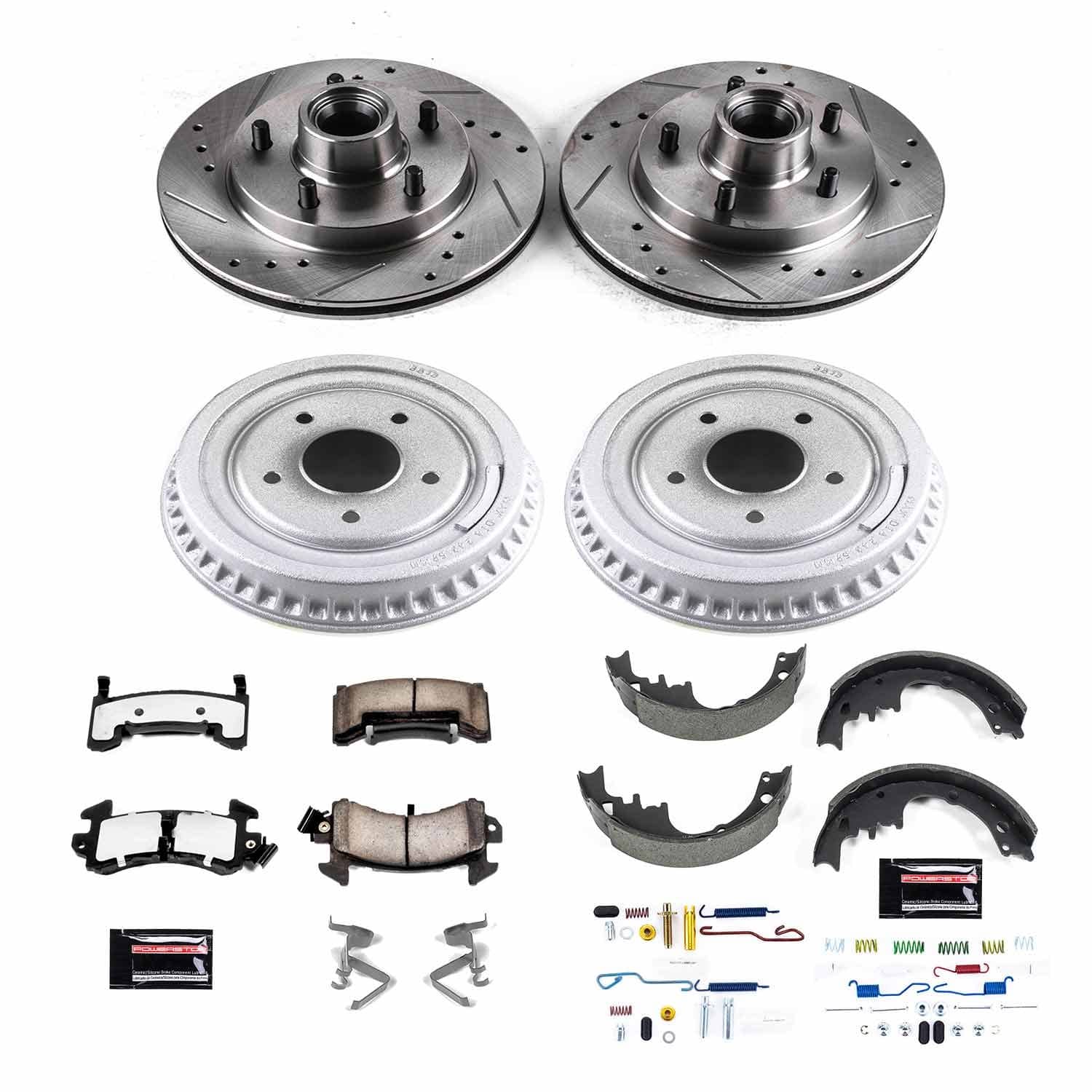 Power Stop - K15025DK-36 - Complete Vehicle Disc/Drum Brake Kit