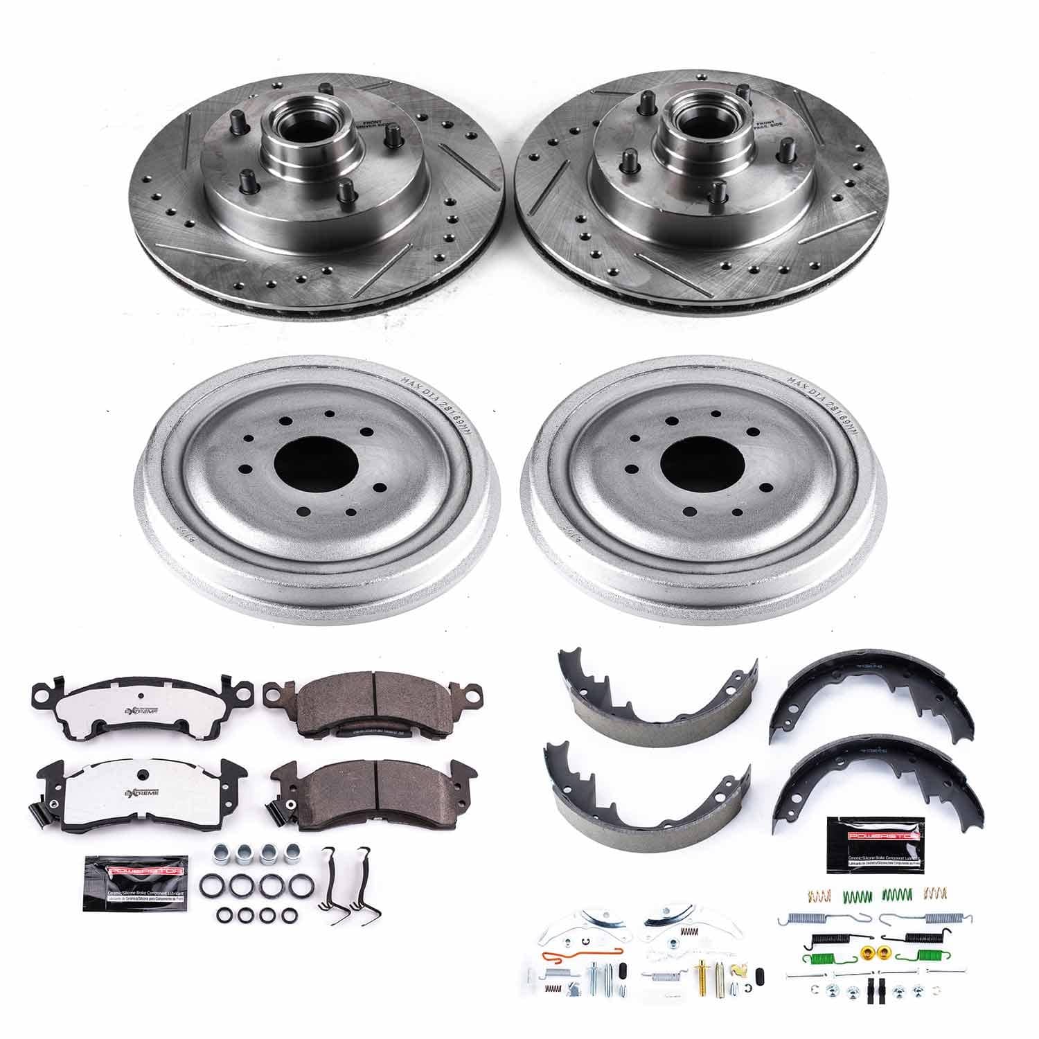 Power Stop - K15028DK-26 - Complete Vehicle Disc/Drum Brake Kit