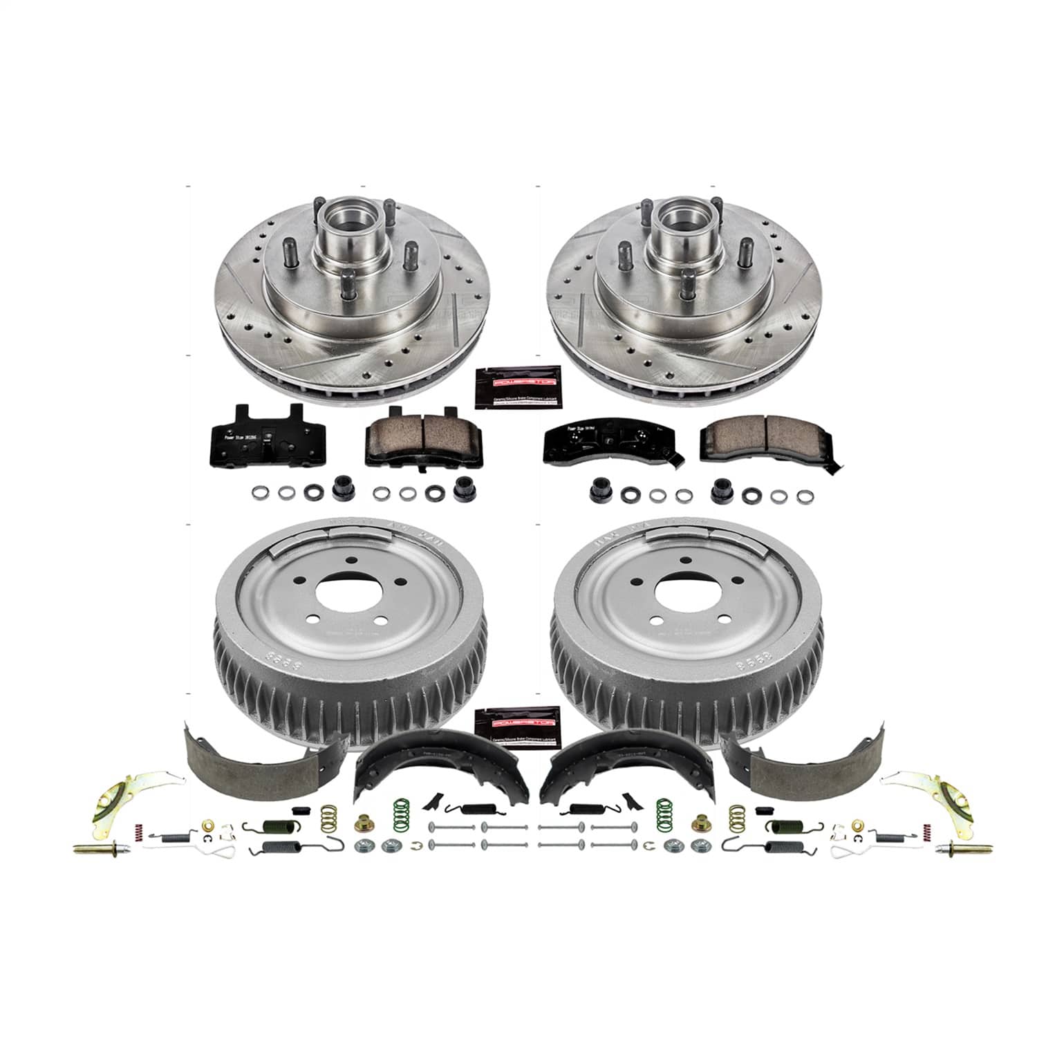 Power Stop - K15038DK - Complete Vehicle Disc/Drum Brake Kit