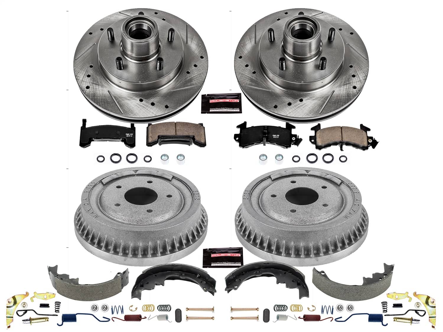 Power Stop - K15042DK - Complete Vehicle Disc/Drum Brake Kit