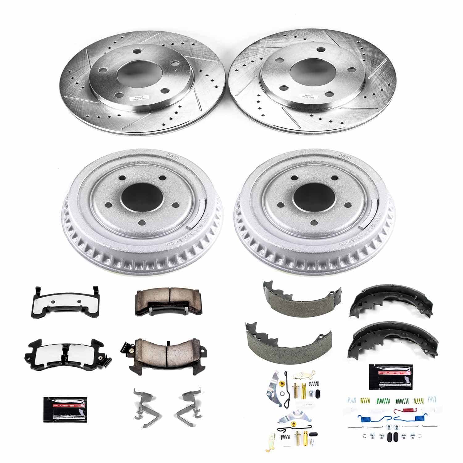 Power Stop - K15045DK-36 - Complete Vehicle Disc/Drum Brake Kit