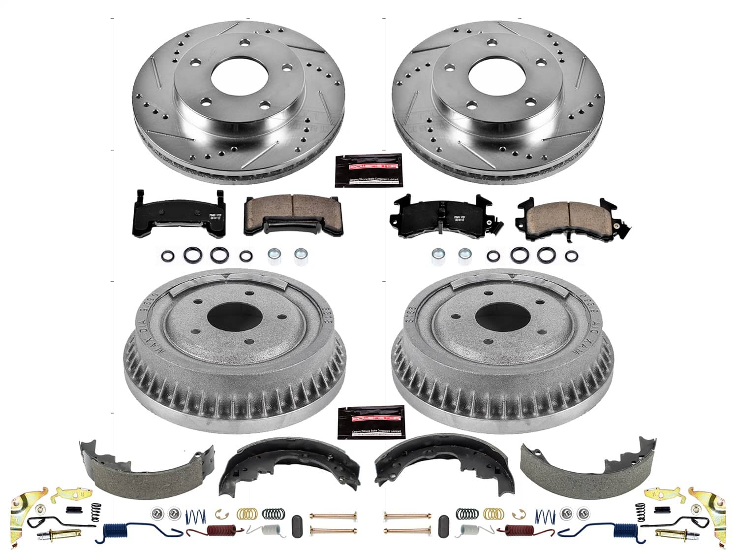 Power Stop - K15045DK - Complete Vehicle Disc/Drum Brake Kit