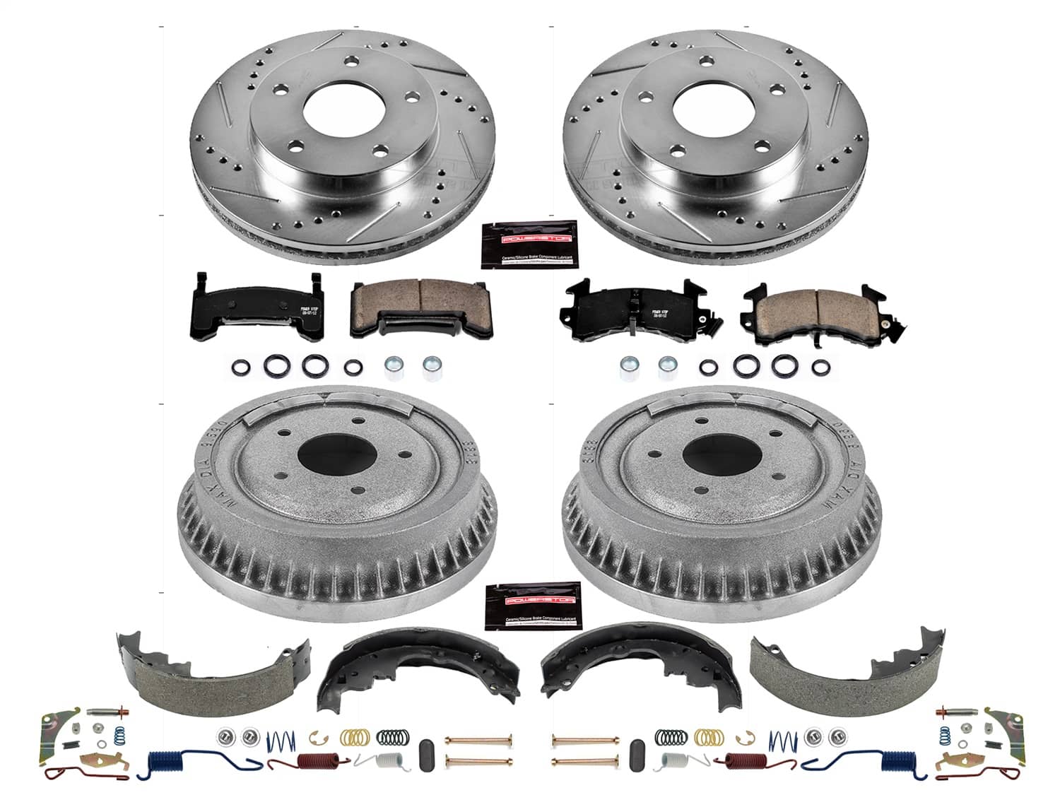 Power Stop - K15052DK - Complete Vehicle Disc/Drum Brake Kit