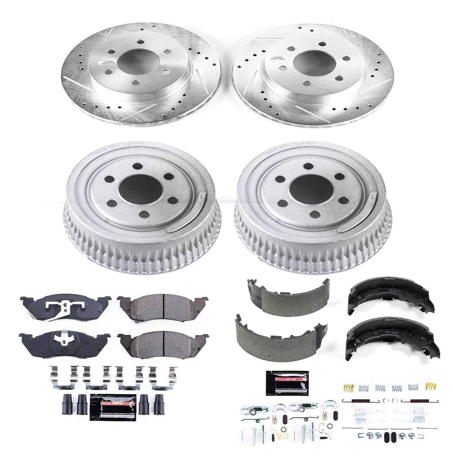 Power Stop - K15070DK - Complete Vehicle Disc/Drum Brake Kit