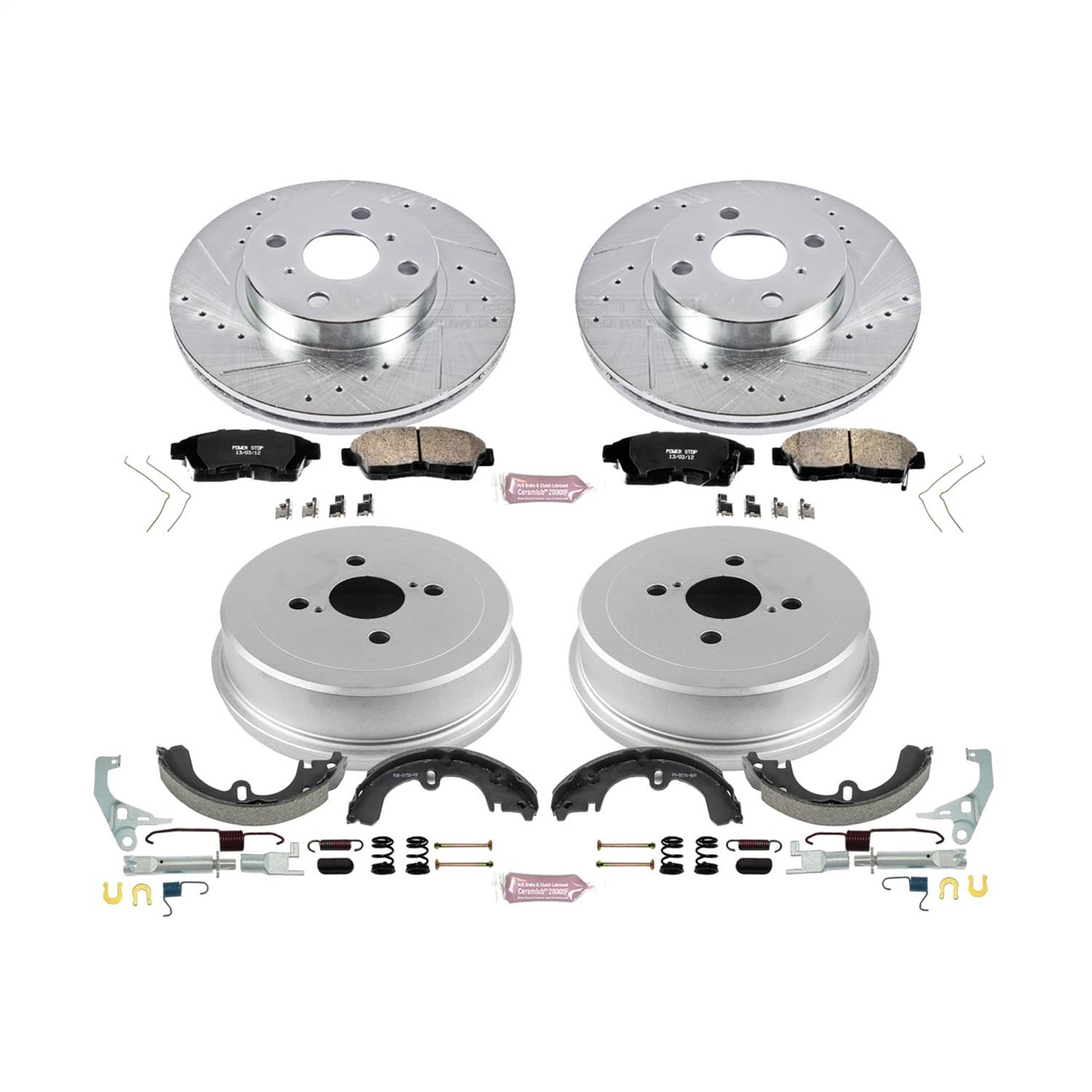 Power Stop - K15079DK - Complete Vehicle Disc/Drum Brake Kit