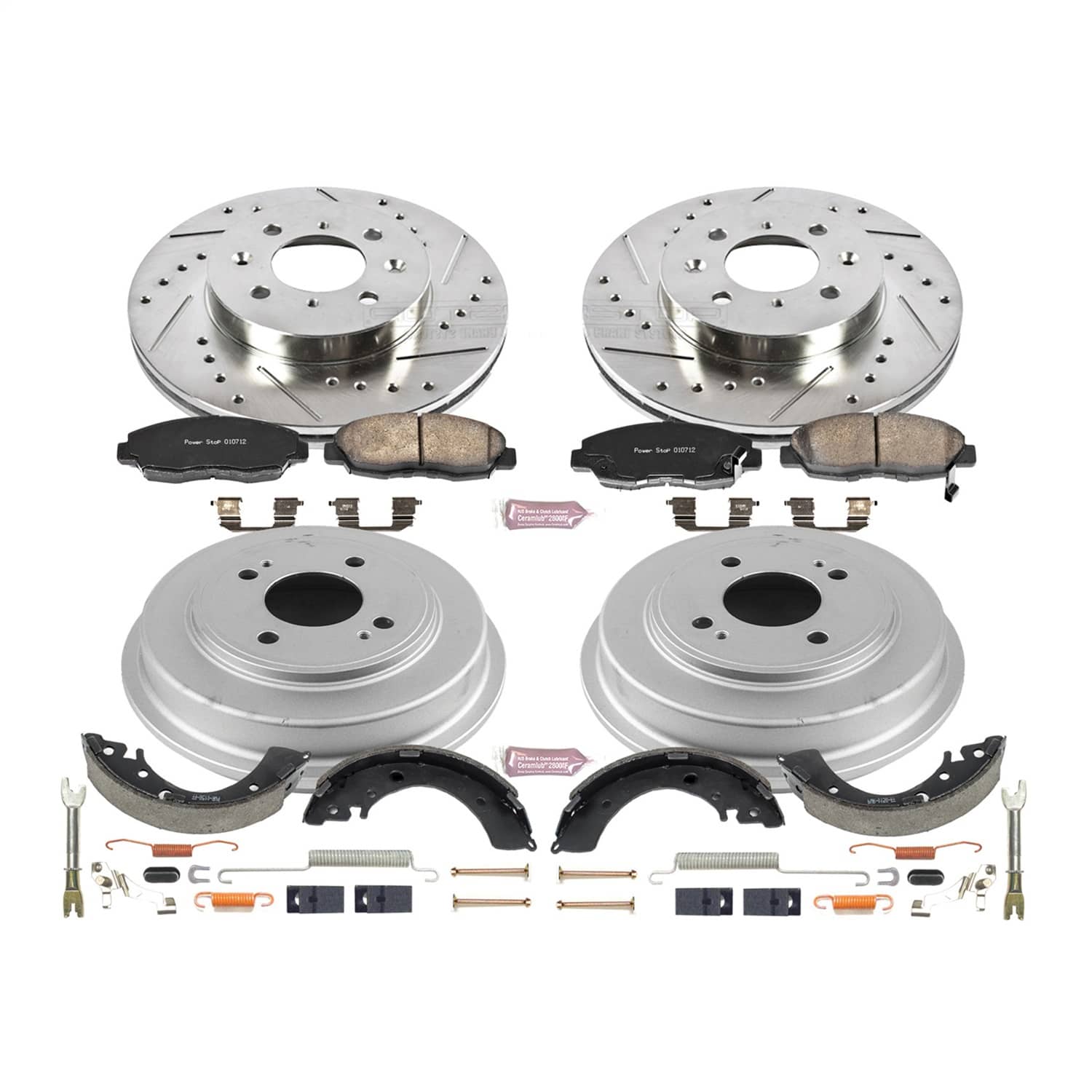 Power Stop - K15087DK - Complete Vehicle Disc/Drum Brake Kit