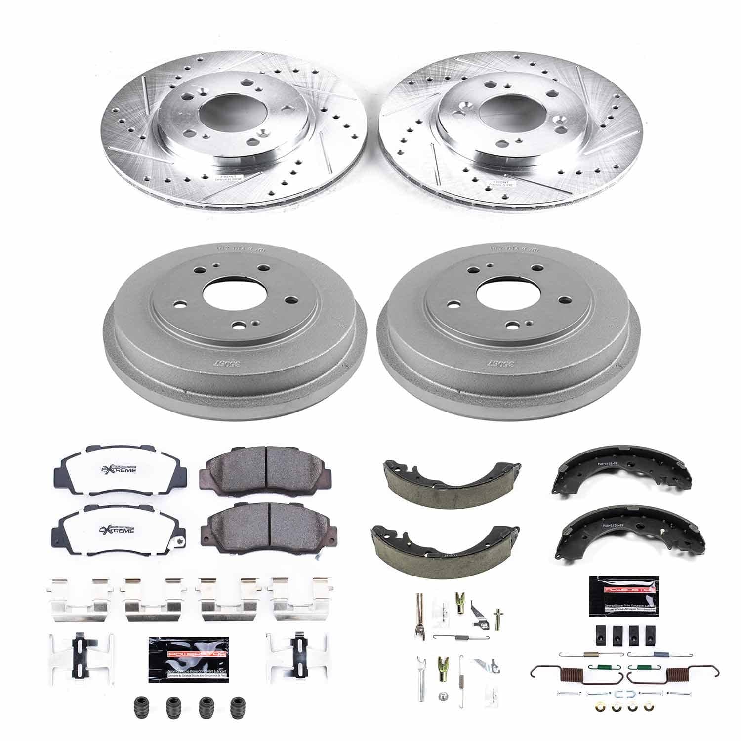 Power Stop - K15114DK-26 - Complete Vehicle Disc/Drum Brake Kit