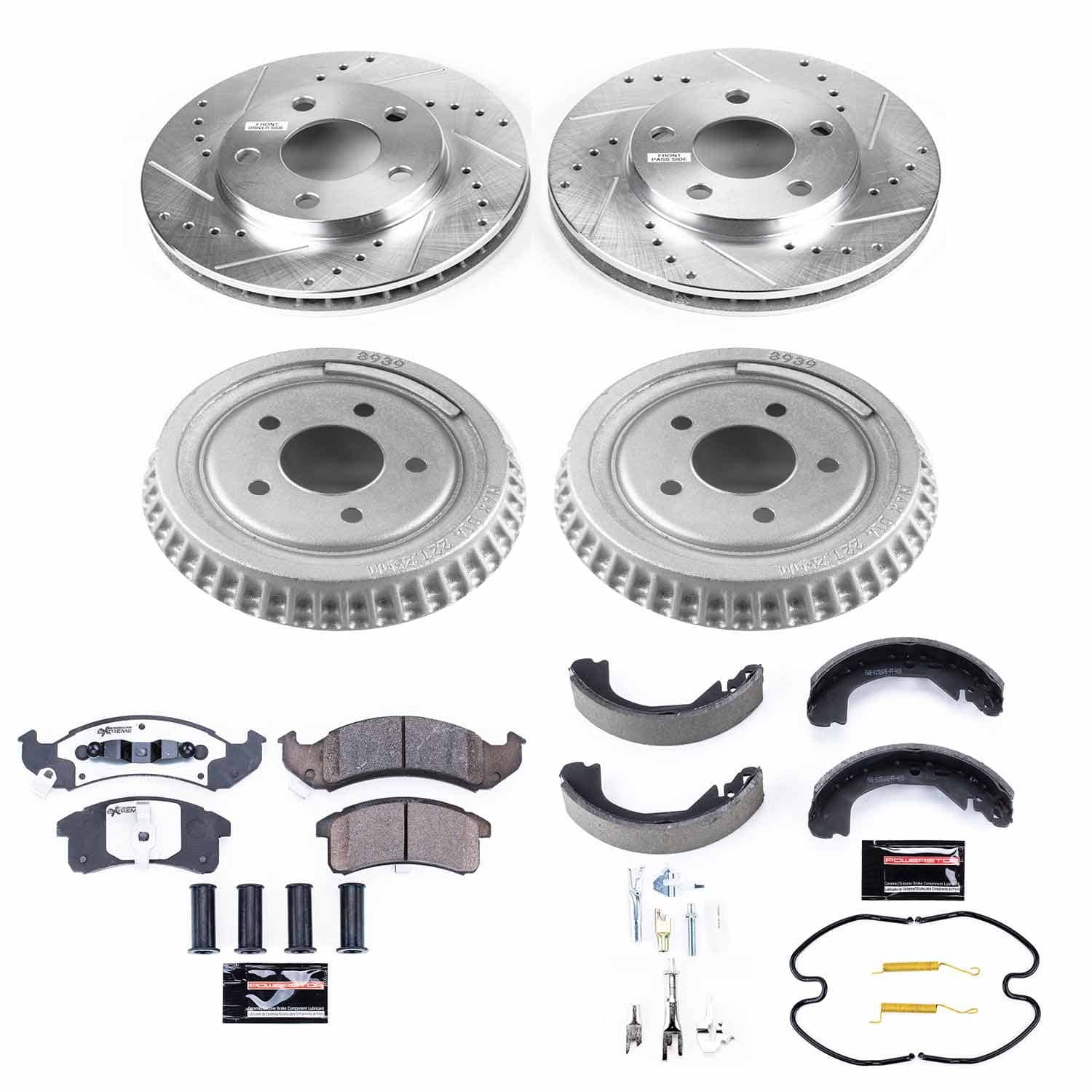 Power Stop - K15123DK-26 - Complete Vehicle Disc/Drum Brake Kit