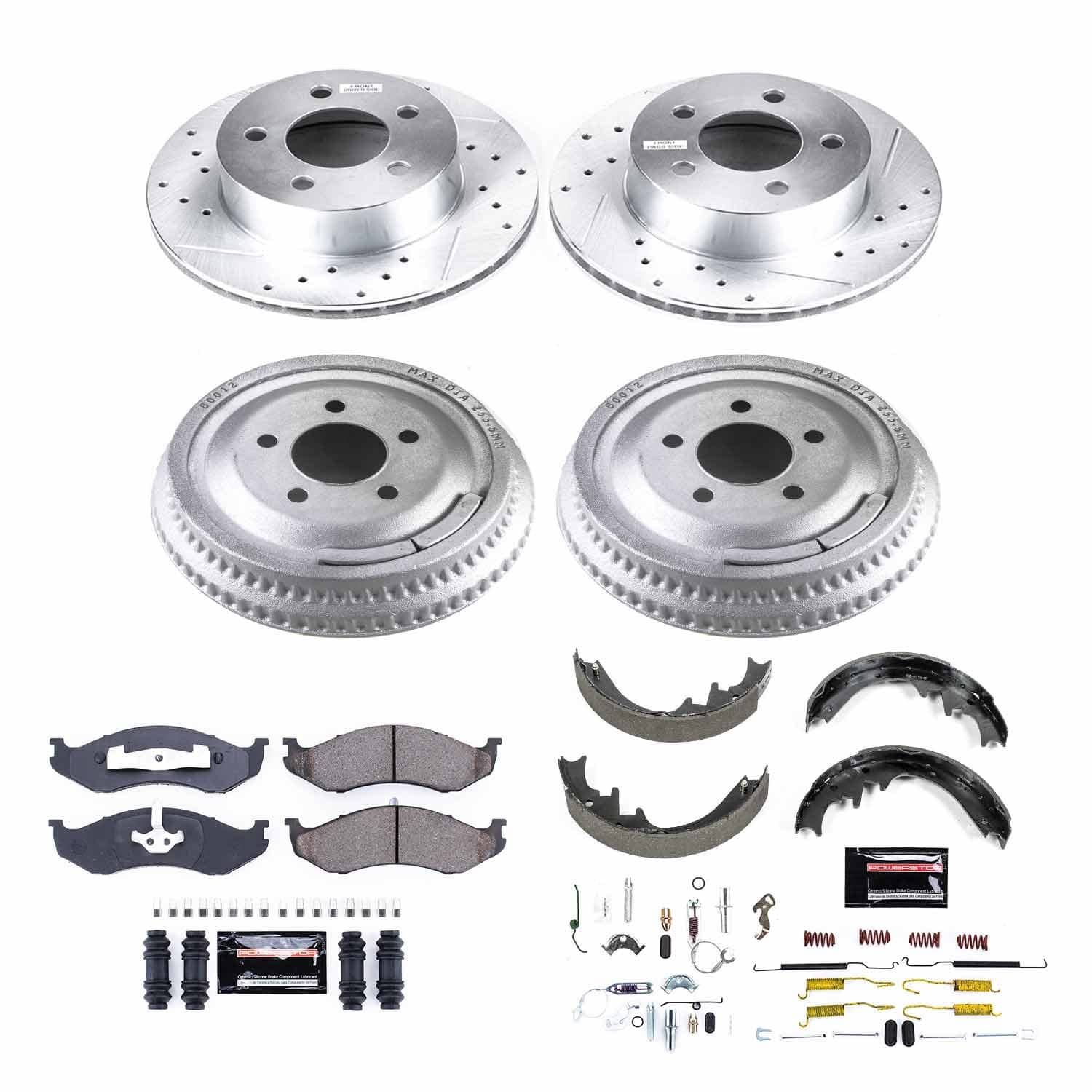 Power Stop - K15132DK - Complete Vehicle Disc/Drum Brake Kit