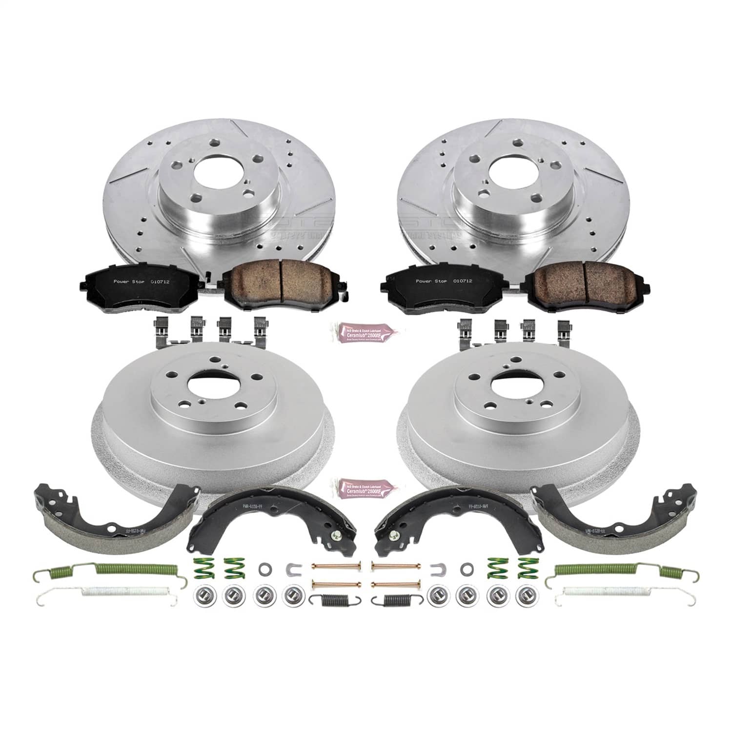 Power Stop - K15141DK - Complete Vehicle Disc/Drum Brake Kit