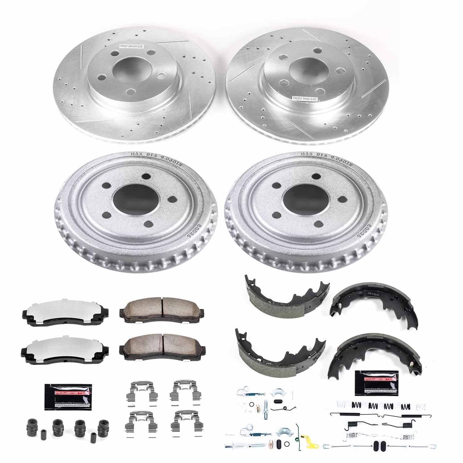 Power Stop - K15150DK-36 - Complete Vehicle Disc/Drum Brake Kit