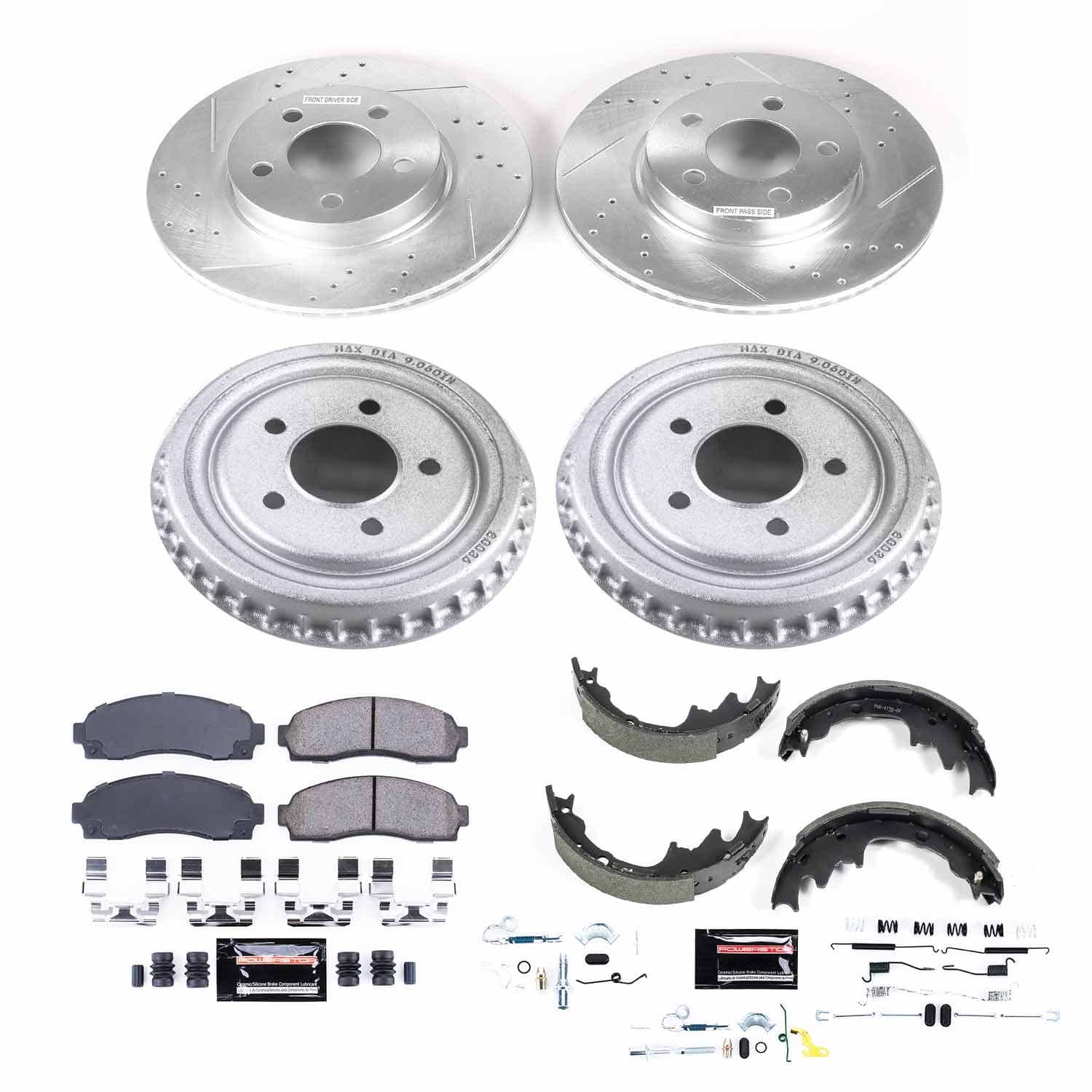 Power Stop - K15150DK - Complete Vehicle Disc/Drum Brake Kit