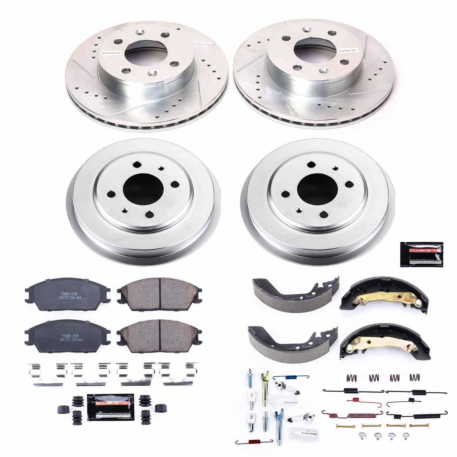 Power Stop - K15196DK - Complete Vehicle Disc/Drum Brake Kit