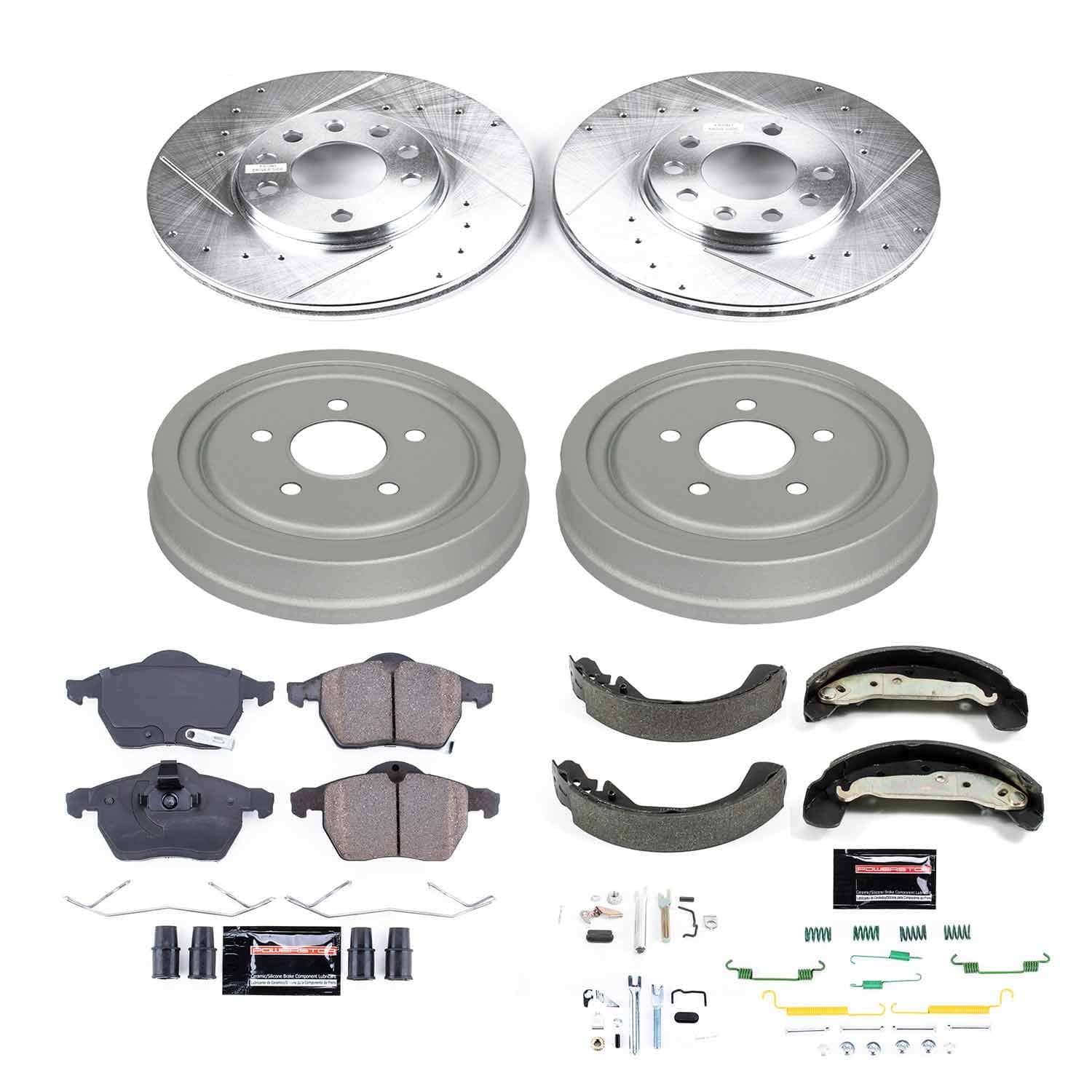 Power Stop - K15198DK - Complete Vehicle Disc/Drum Brake Kit