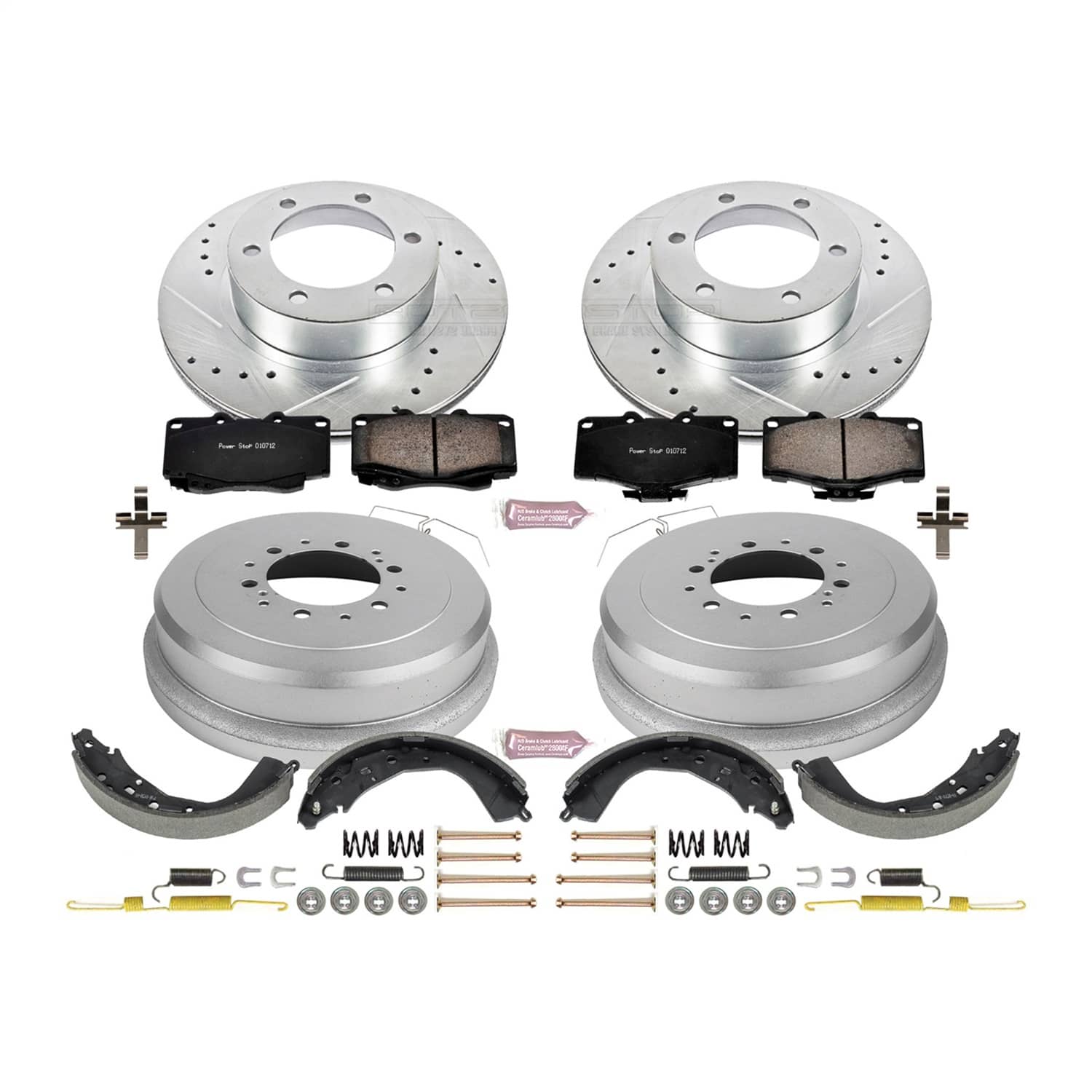 Power Stop - K15213DK - Complete Vehicle Disc/Drum Brake Kit