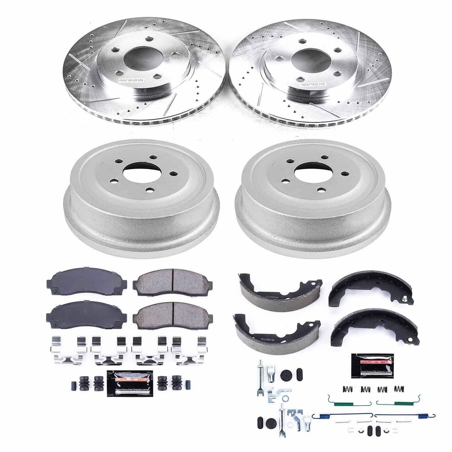 Power Stop - K15219DK - Complete Vehicle Disc/Drum Brake Kit
