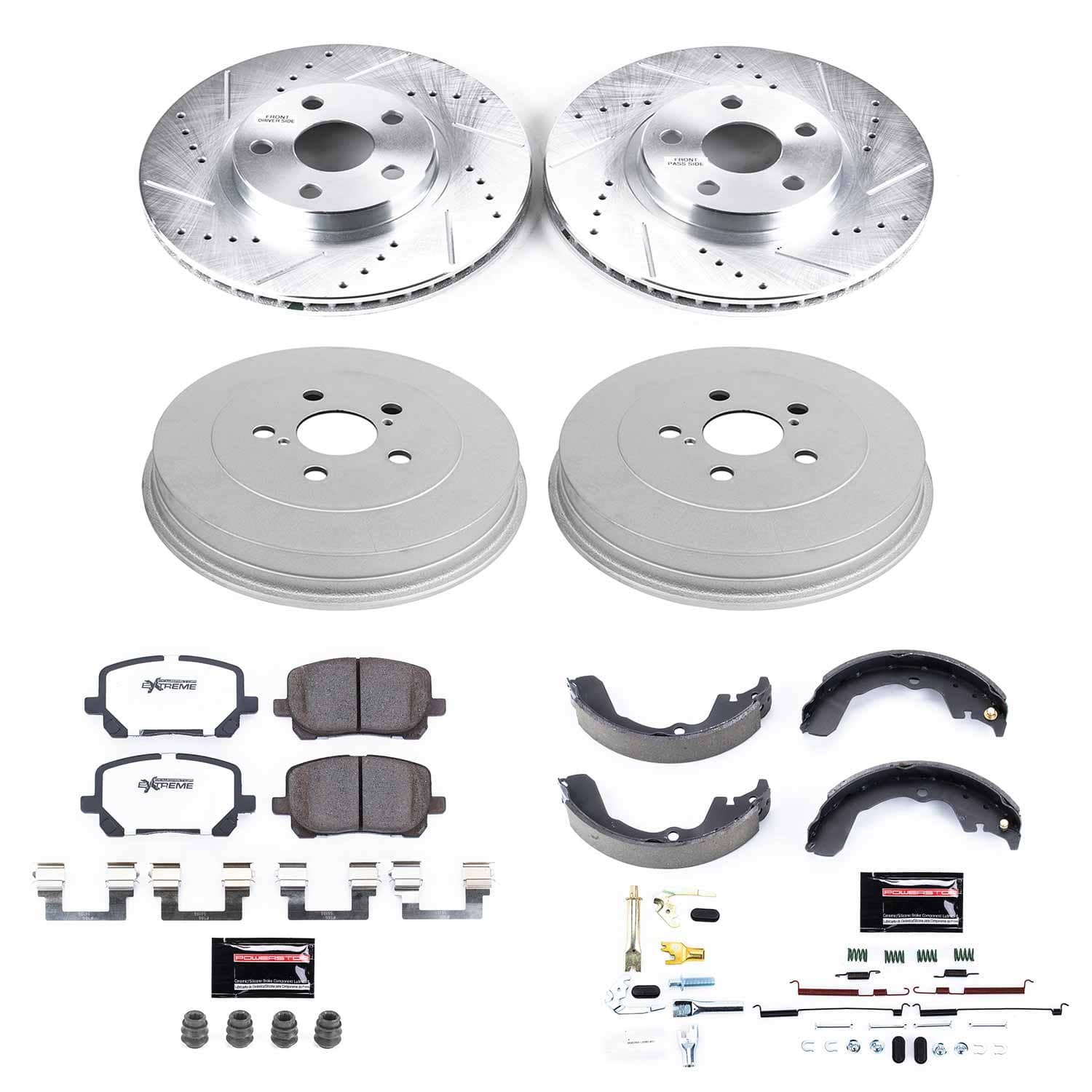 Power Stop - K15220DK-26 - Complete Vehicle Disc/Drum Brake Kit