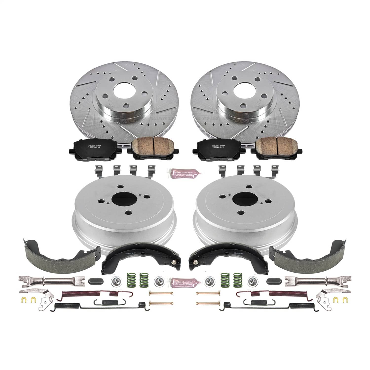 Power Stop - K15220DK - Complete Vehicle Disc/Drum Brake Kit