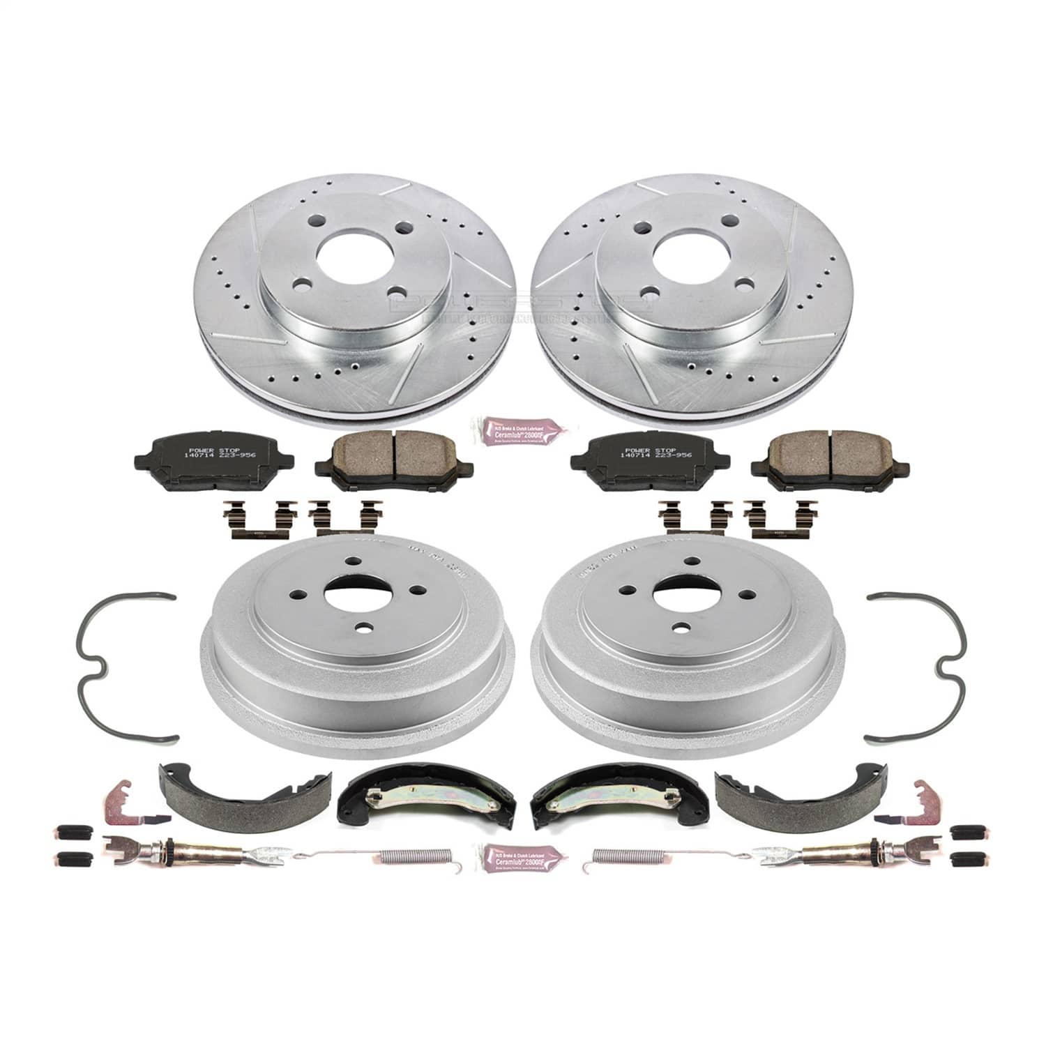 Power Stop - K15224DK - Complete Vehicle Disc/Drum Brake Kit