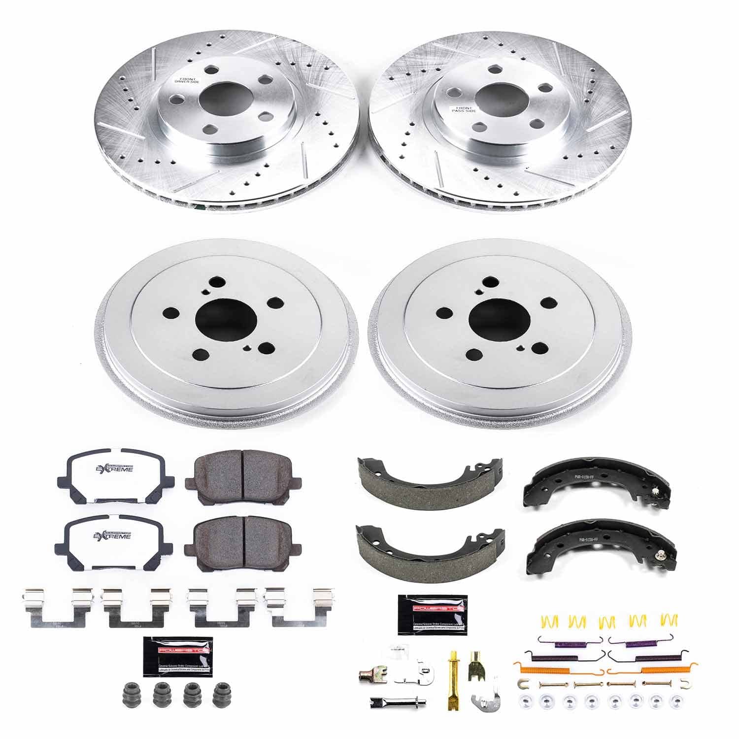 Power Stop - K15227DK-26 - Complete Vehicle Disc/Drum Brake Kit