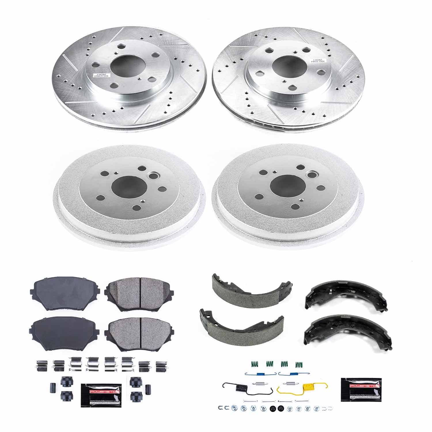 Power Stop - K15229DK - Complete Vehicle Disc/Drum Brake Kit