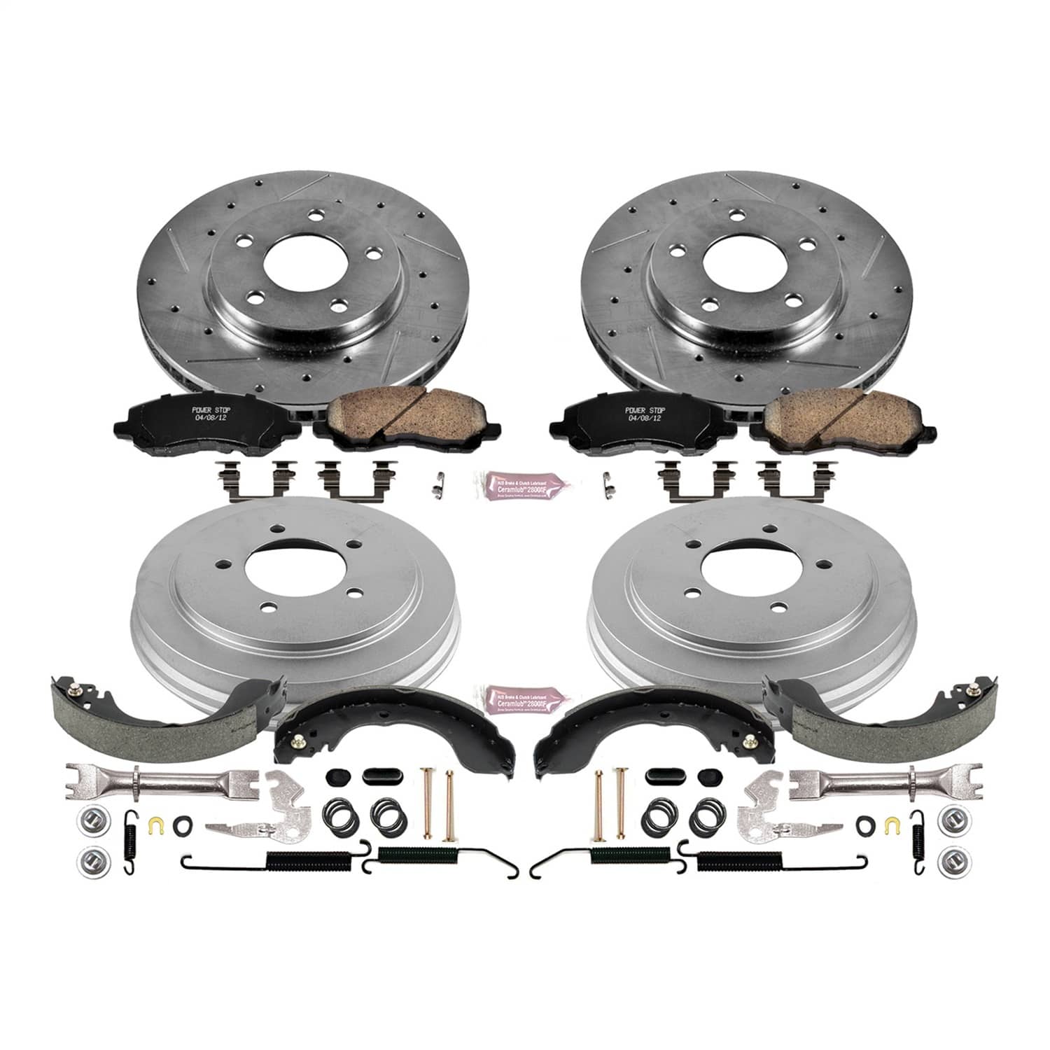 Power Stop - K15251DK - Complete Vehicle Disc/Drum Brake Kit