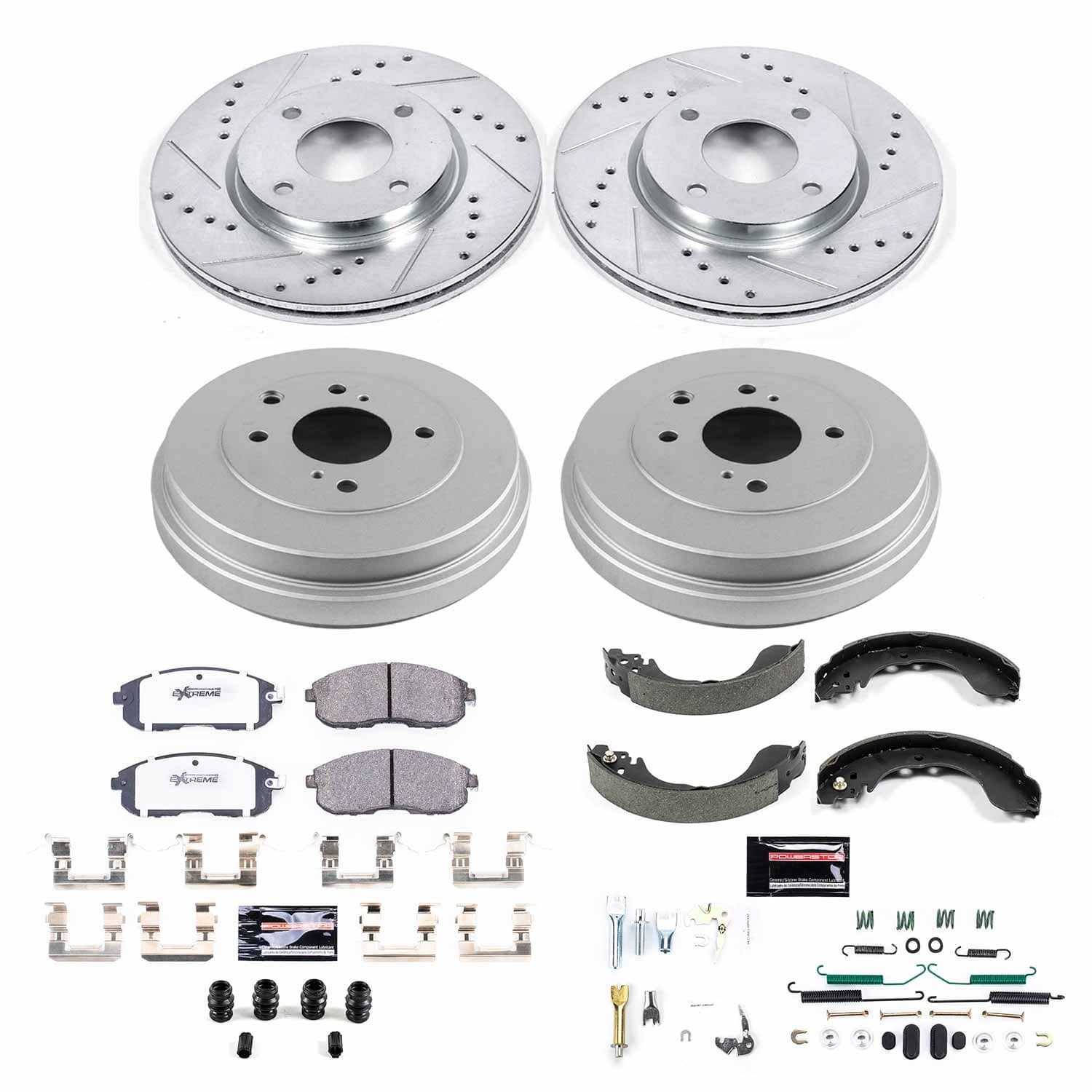 Power Stop - K15252DK-26 - Complete Vehicle Disc/Drum Brake Kit