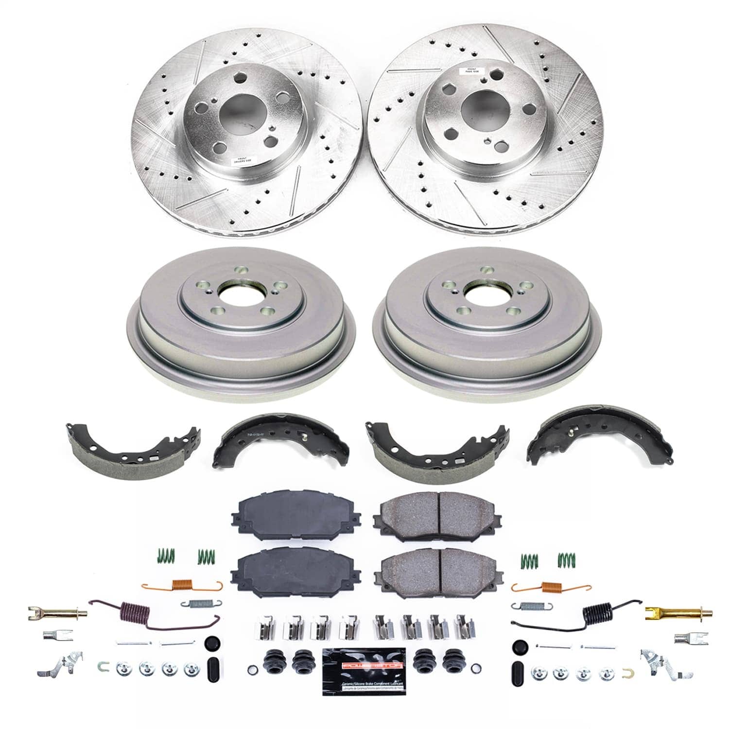 Power Stop - K15259DK - Complete Vehicle Disc/Drum Brake Kit