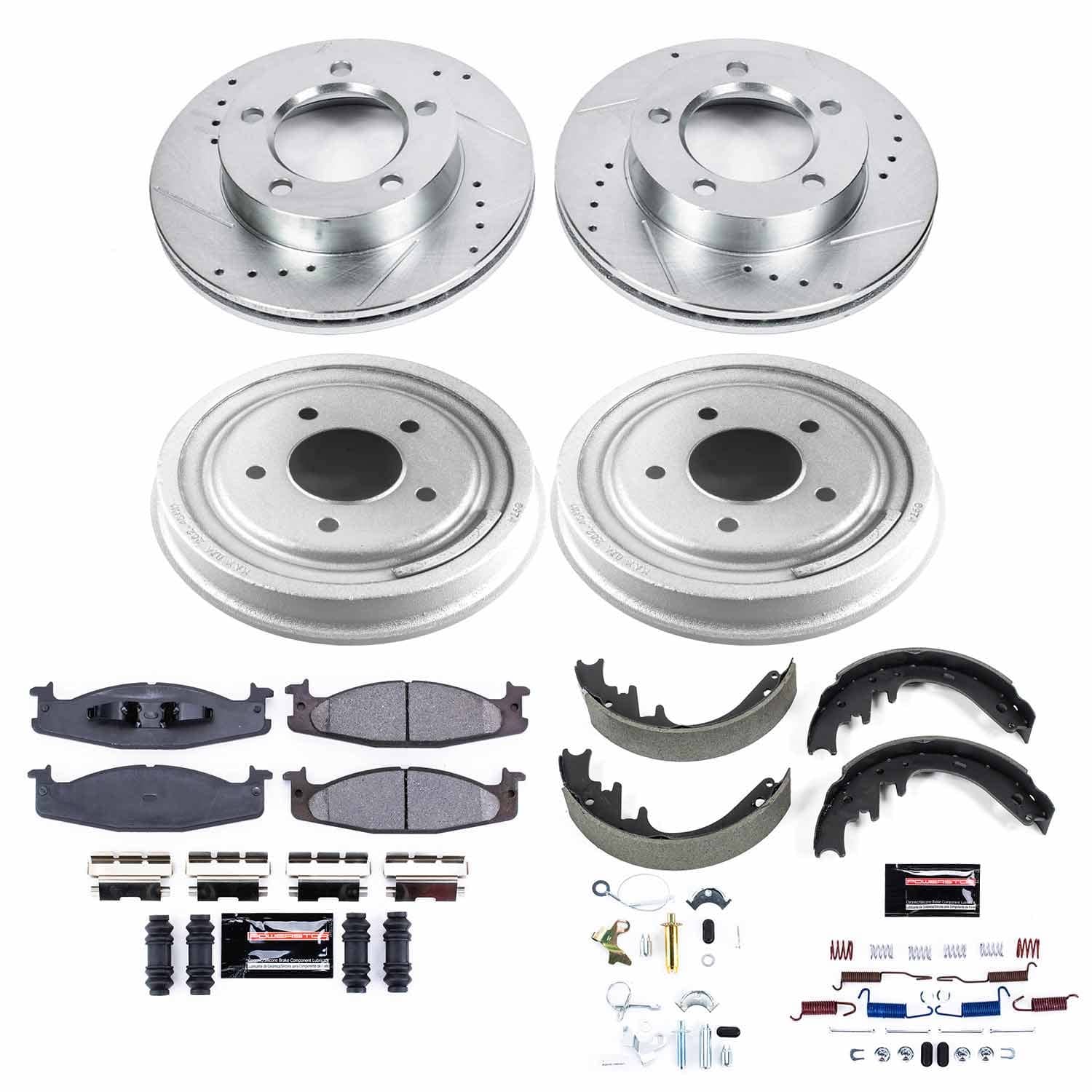 Power Stop - K15461DK - Complete Vehicle Disc/Drum Brake Kit