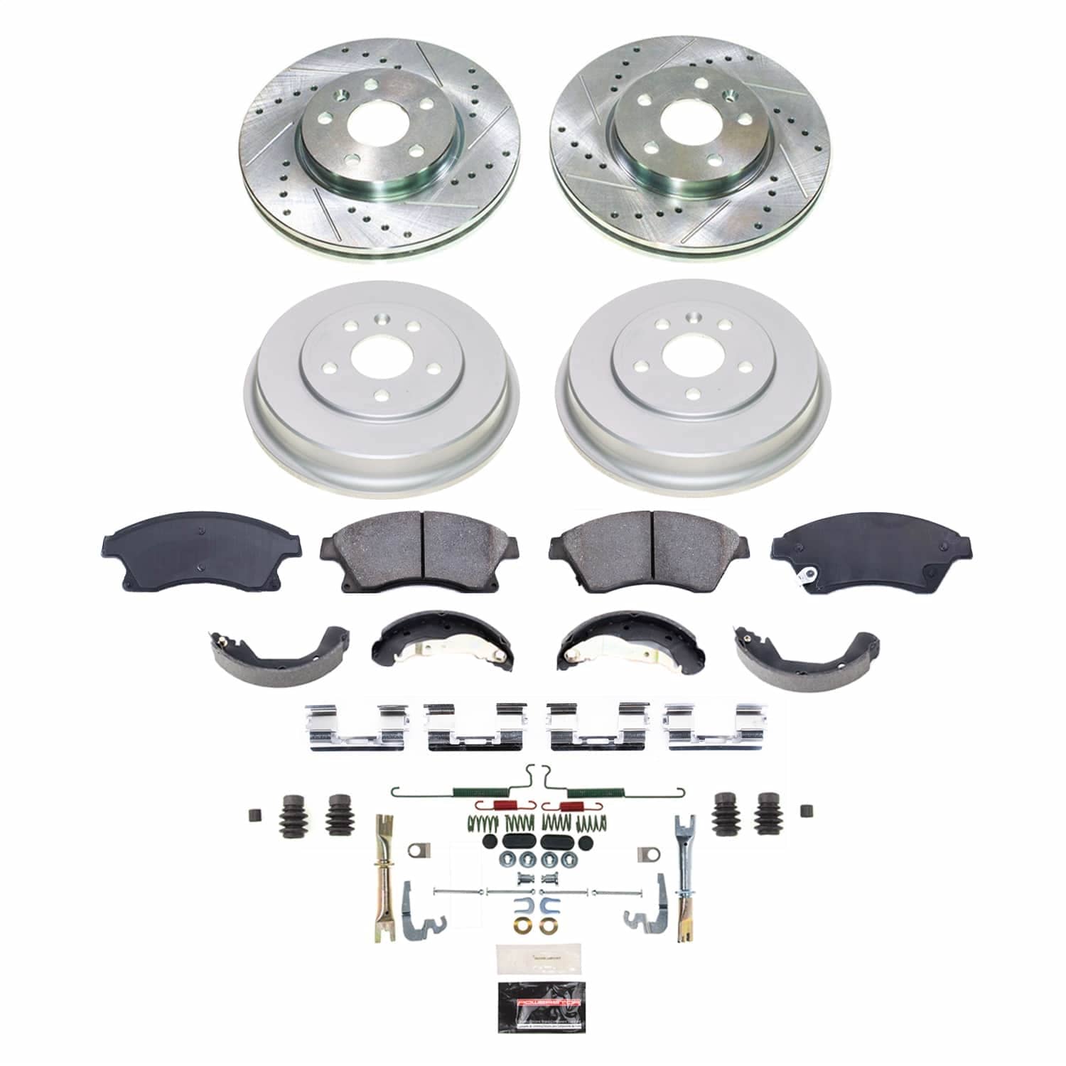 Power Stop - K15488DK - Complete Vehicle Disc/Drum Brake Kit