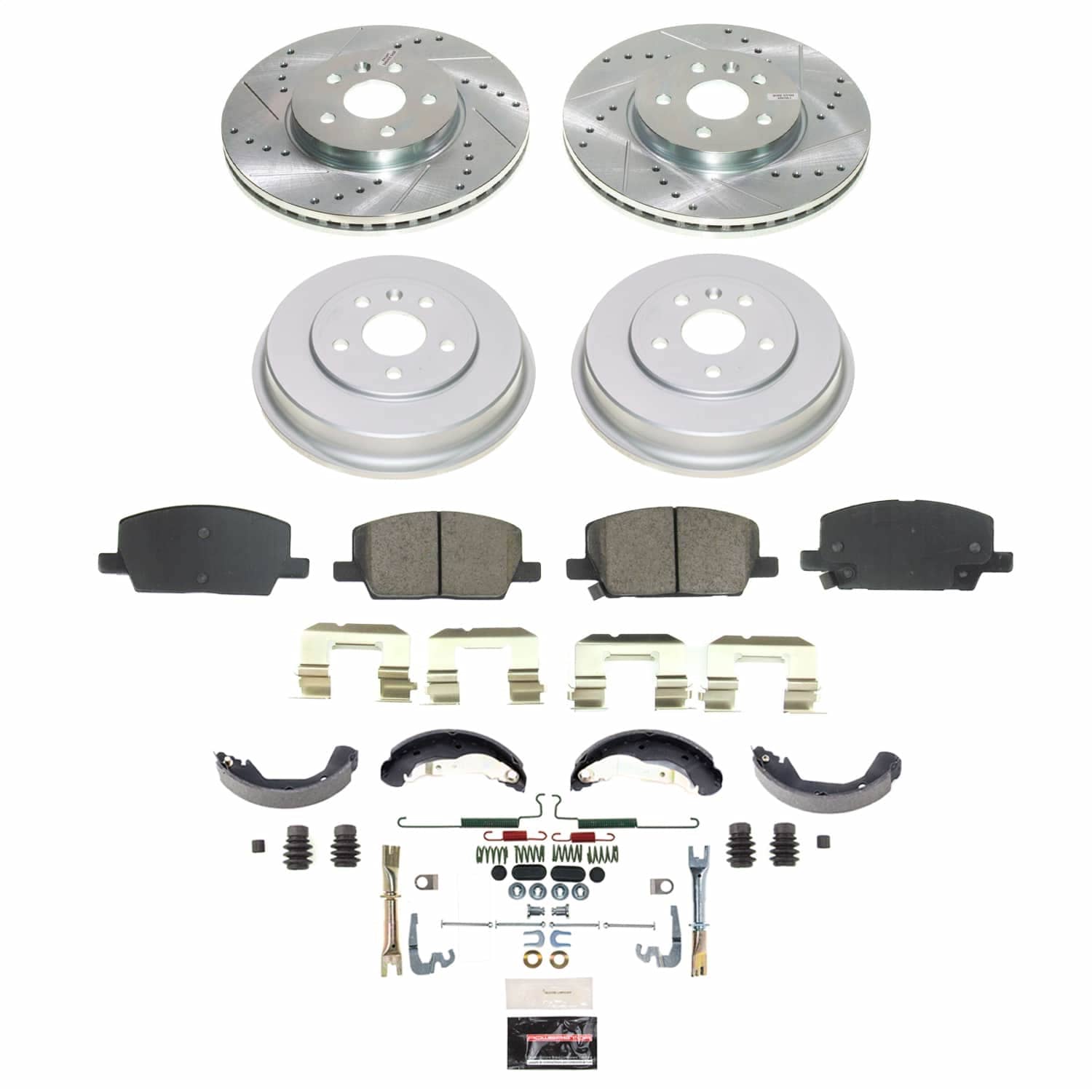 Power Stop - K15489DK - Complete Vehicle Disc/Drum Brake Kit