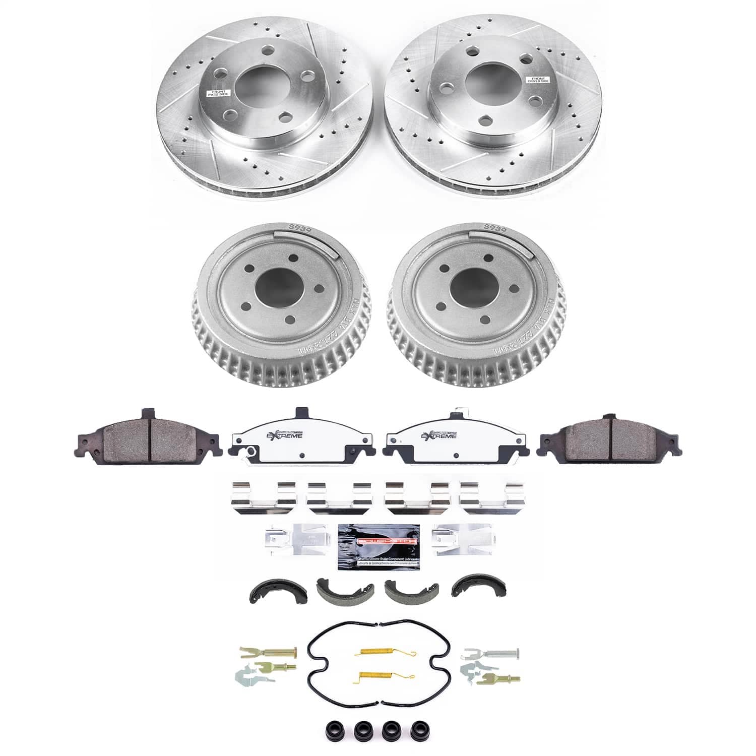 Power Stop - K15505DK-26 - Complete Vehicle Disc/Drum Brake Kit