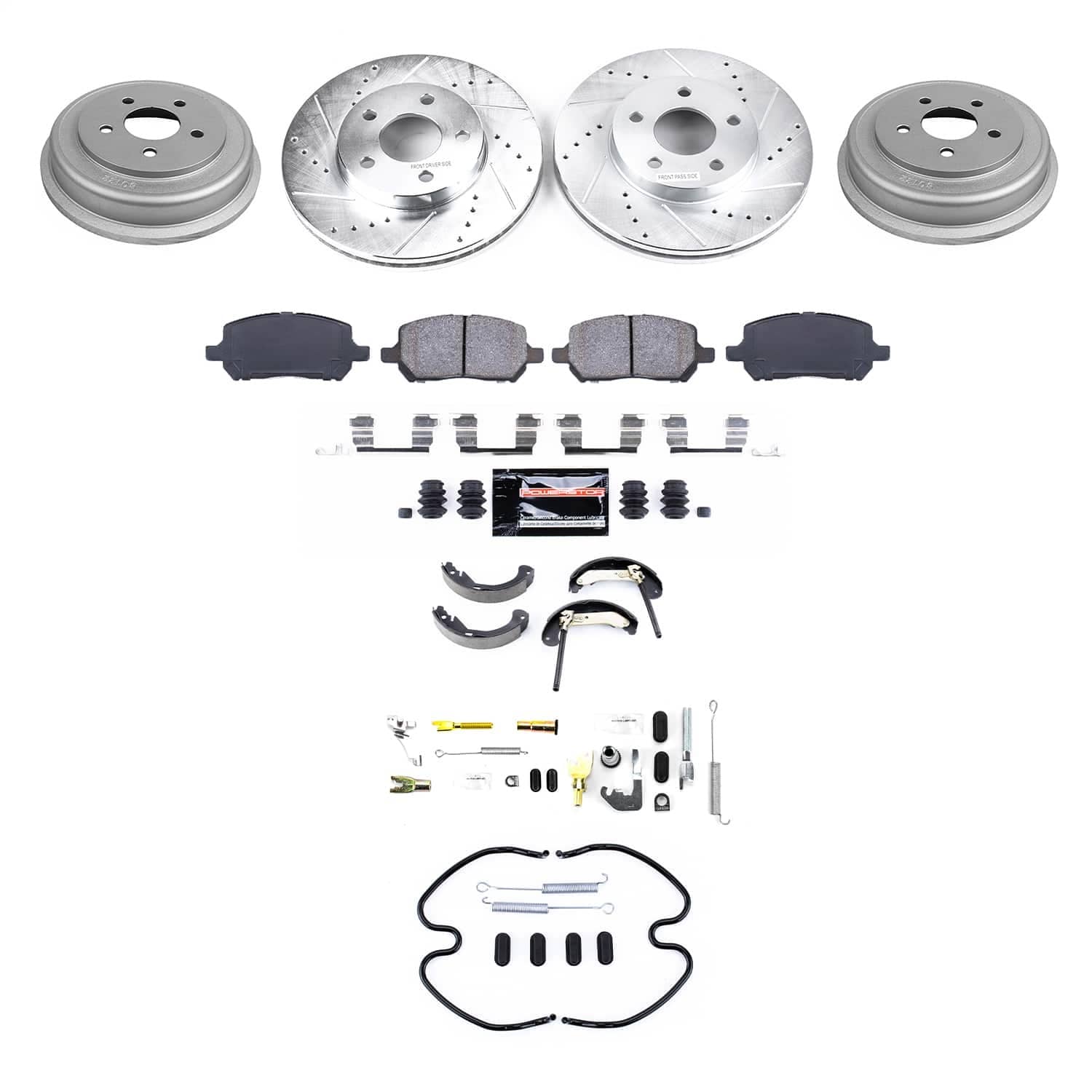 Power Stop - K15521DK - Complete Vehicle Disc/Drum Brake Kit