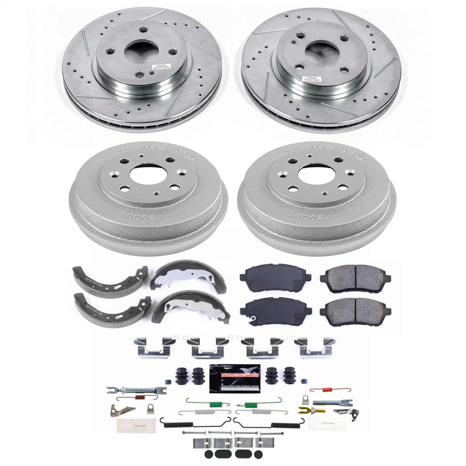 Power Stop - K15529DK - Complete Vehicle Disc/Drum Brake Kit