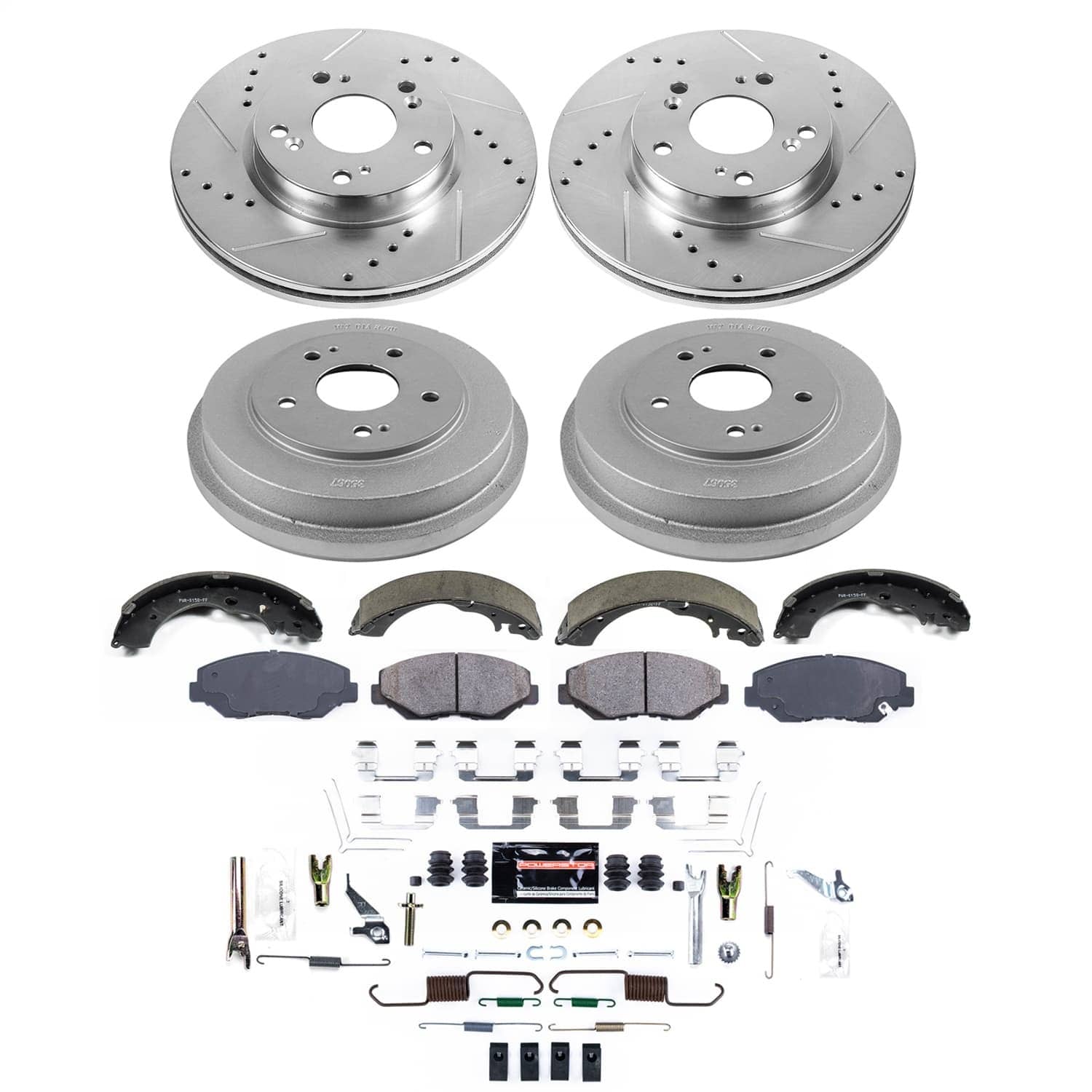 Power Stop - K15541DK - Complete Vehicle Disc/Drum Brake Kit