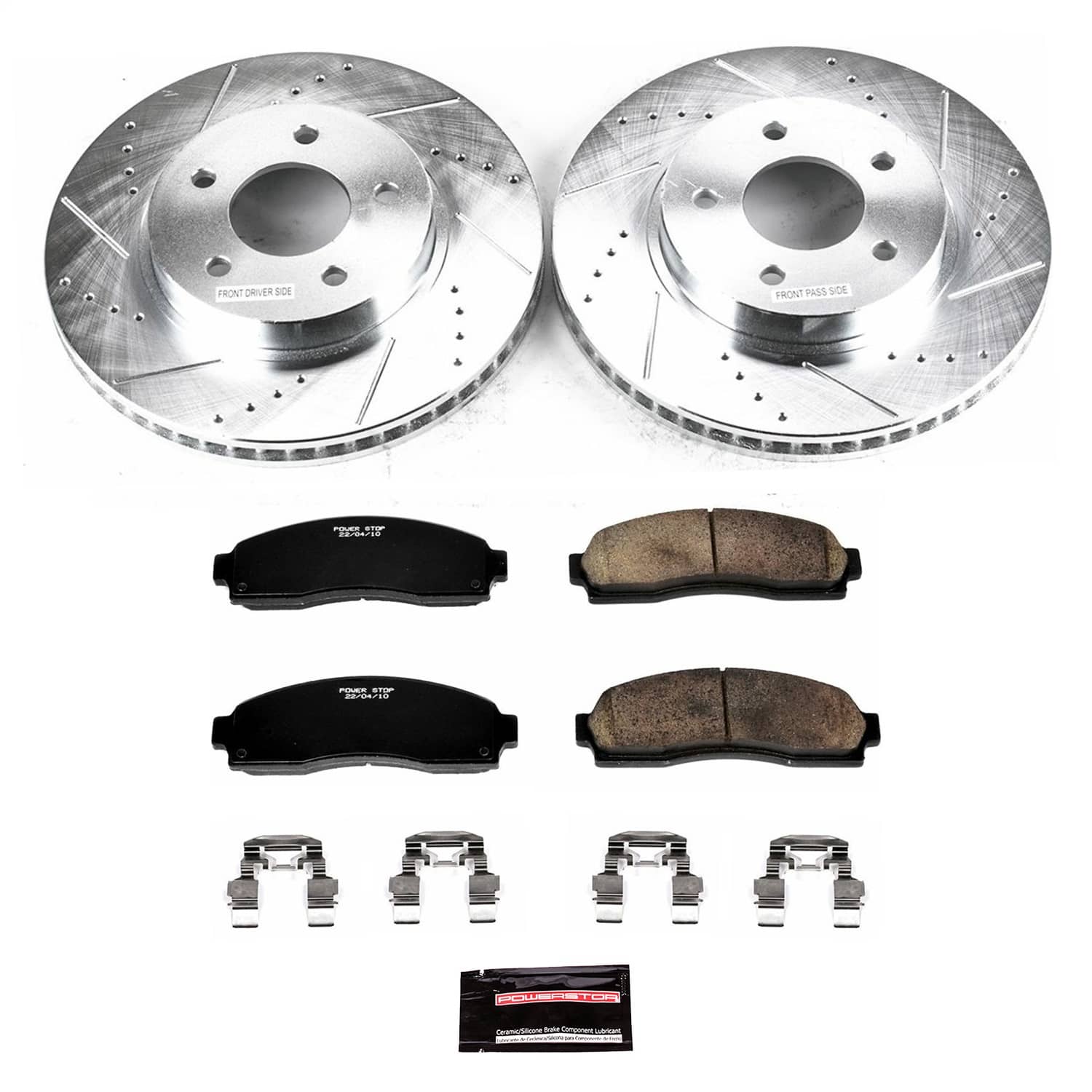 Power Stop - K1576 - Front - Disc Brake Pad and Rotor Kit