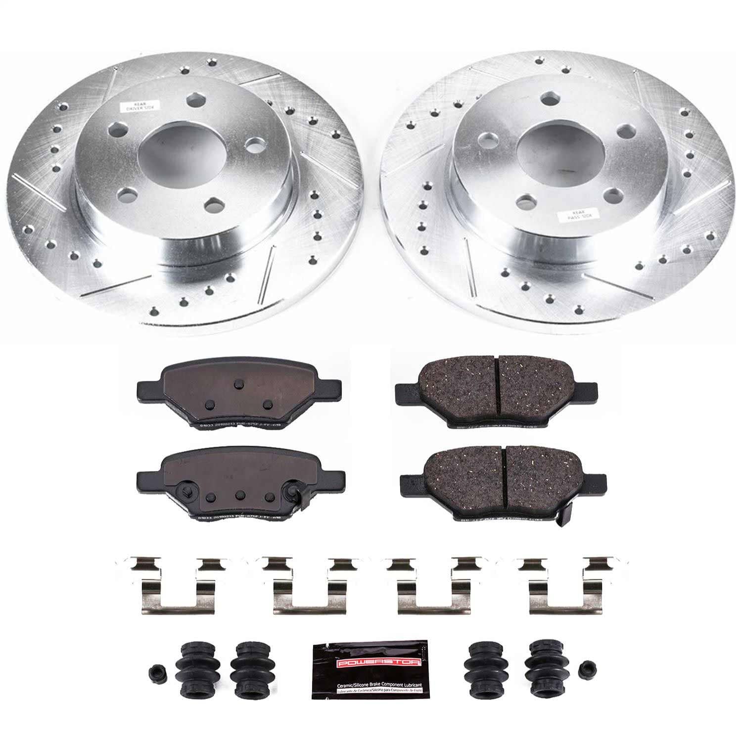 Power Stop - K1616 - Rear - Disc Brake Pad and Rotor Kit