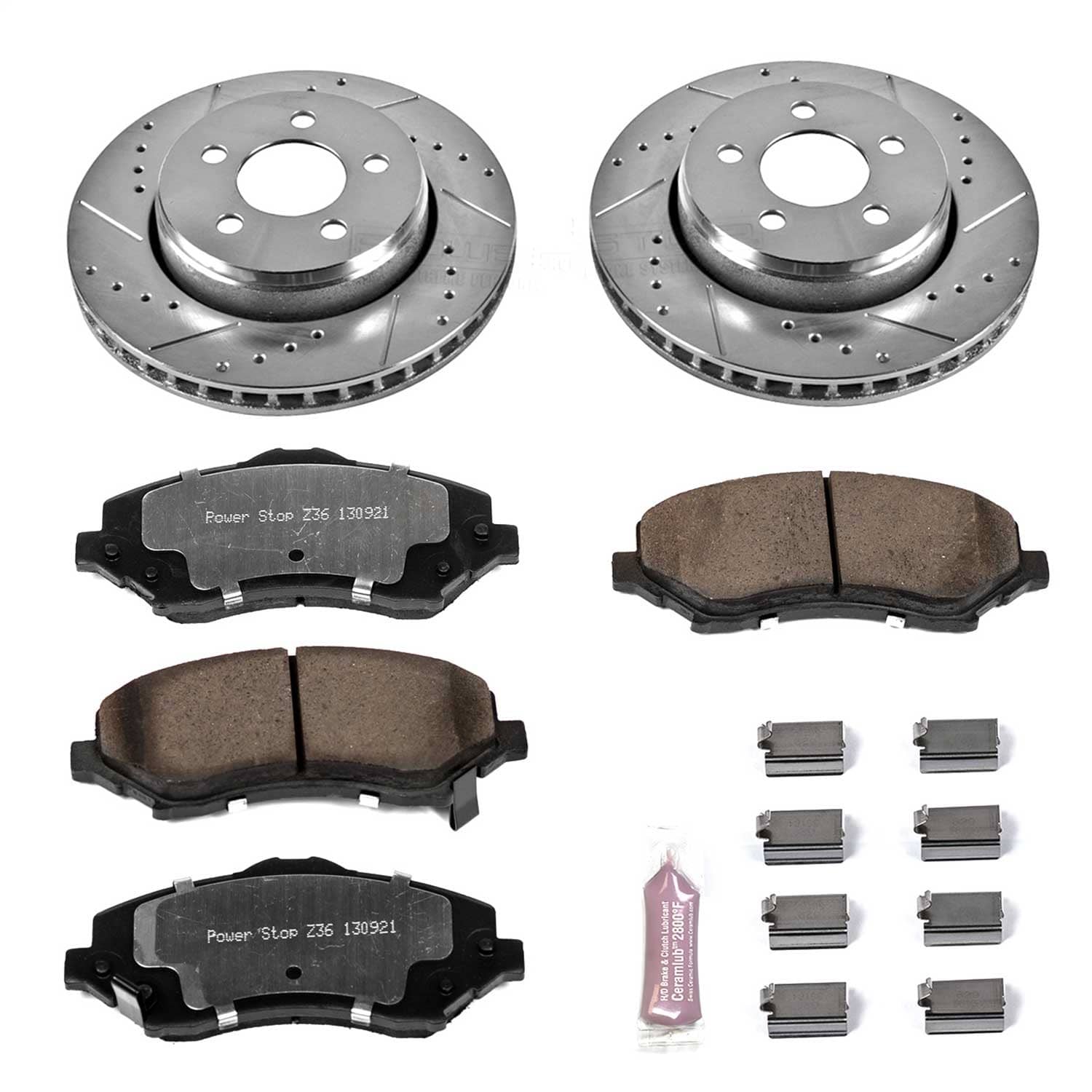 Power Stop - K1631-36 - Front - Disc Brake Pad and Rotor Kit