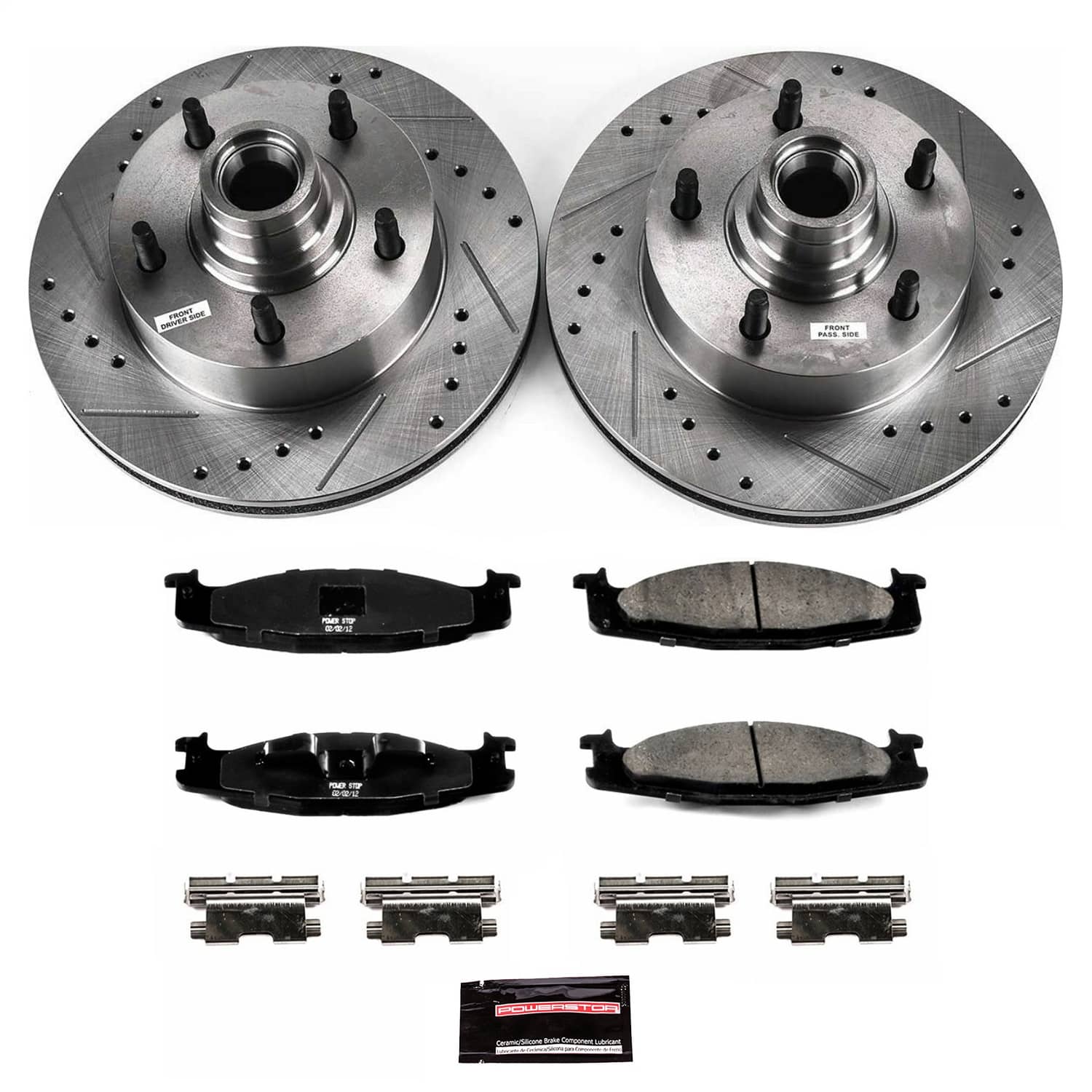 Power Stop - K1832 - Front - Disc Brake Pad and Rotor Kit