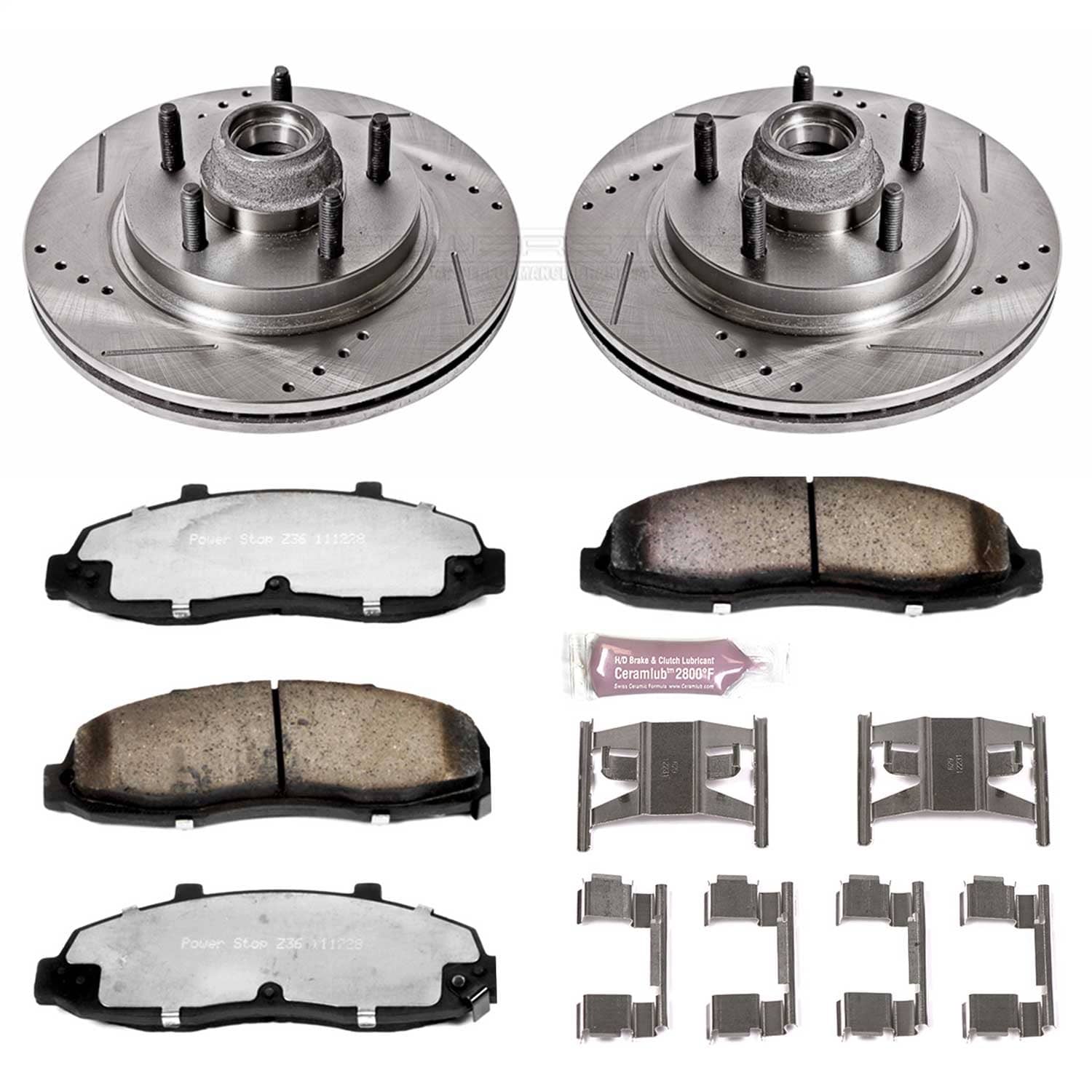 Power Stop - K1914-36 - Front - Disc Brake Pad and Rotor Kit