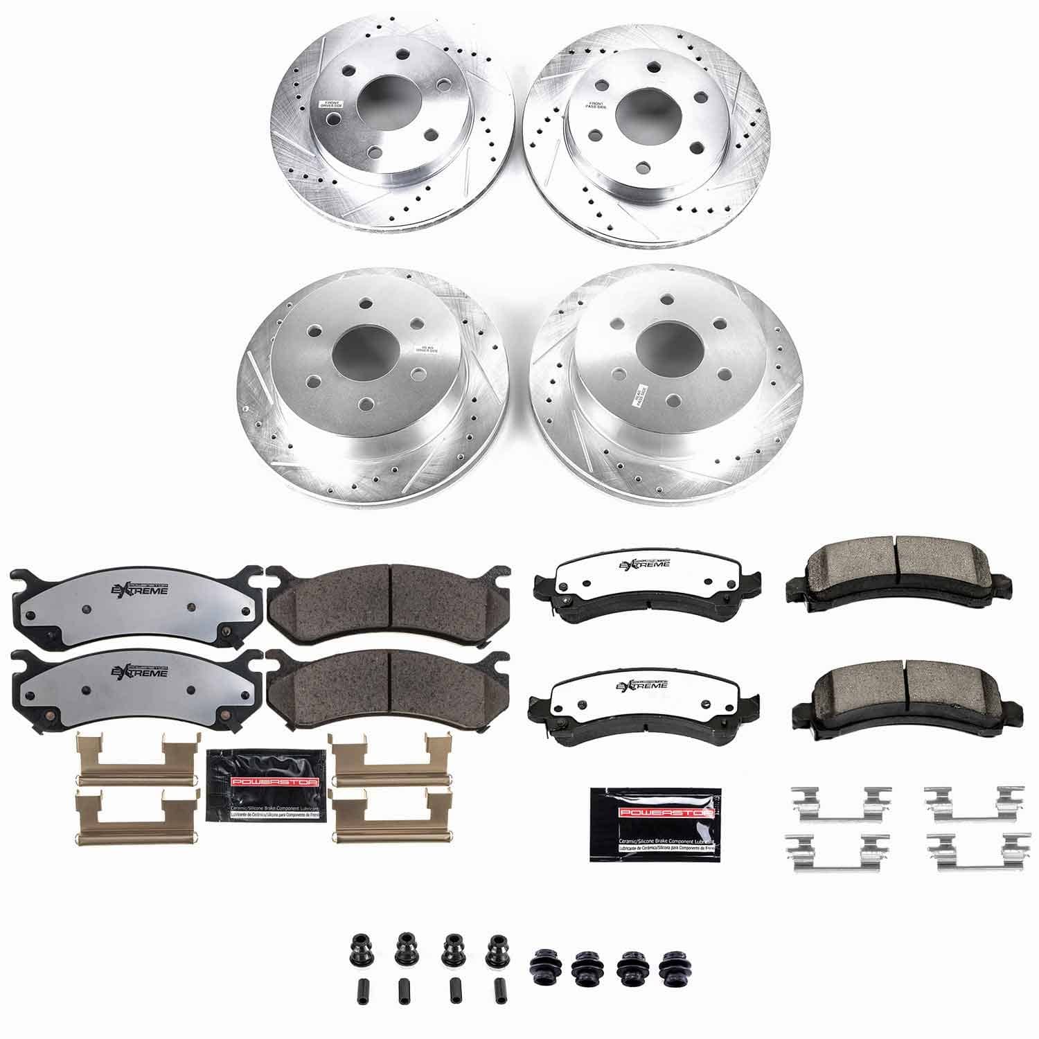 Power Stop - K2017-36 - Front and Rear - Disc Brake Pad and Rotor Kit