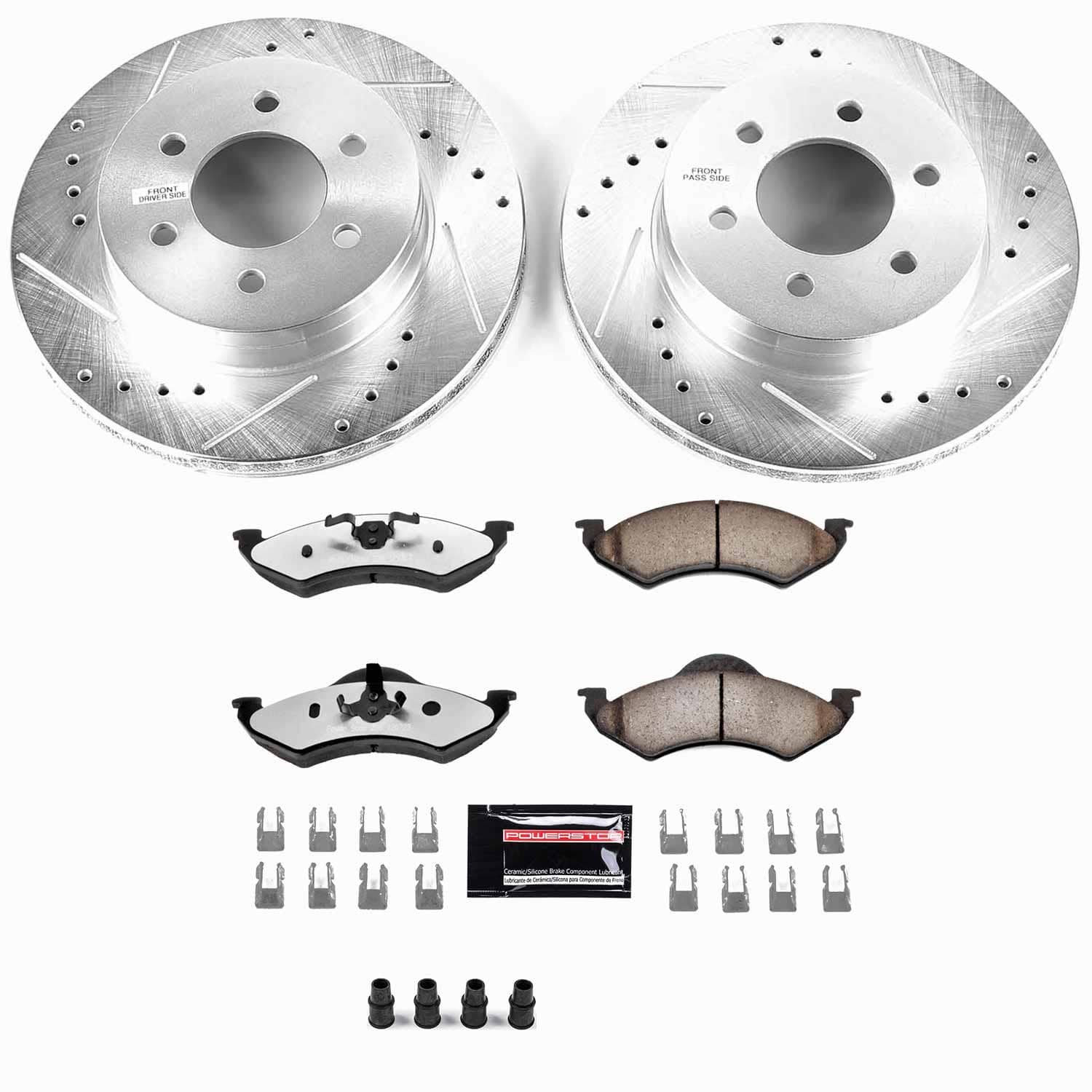 Power Stop - K2139-36 - Front - Disc Brake Pad and Rotor Kit