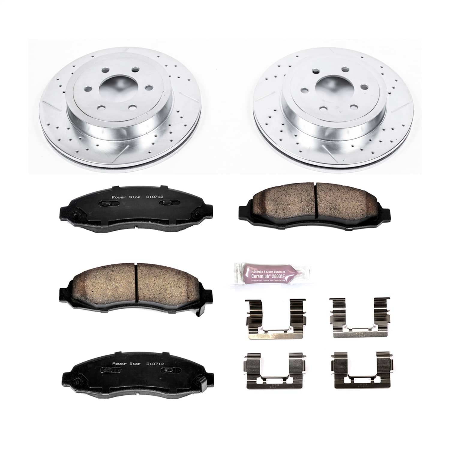 Power Stop - K2187 - Front - Disc Brake Pad and Rotor Kit
